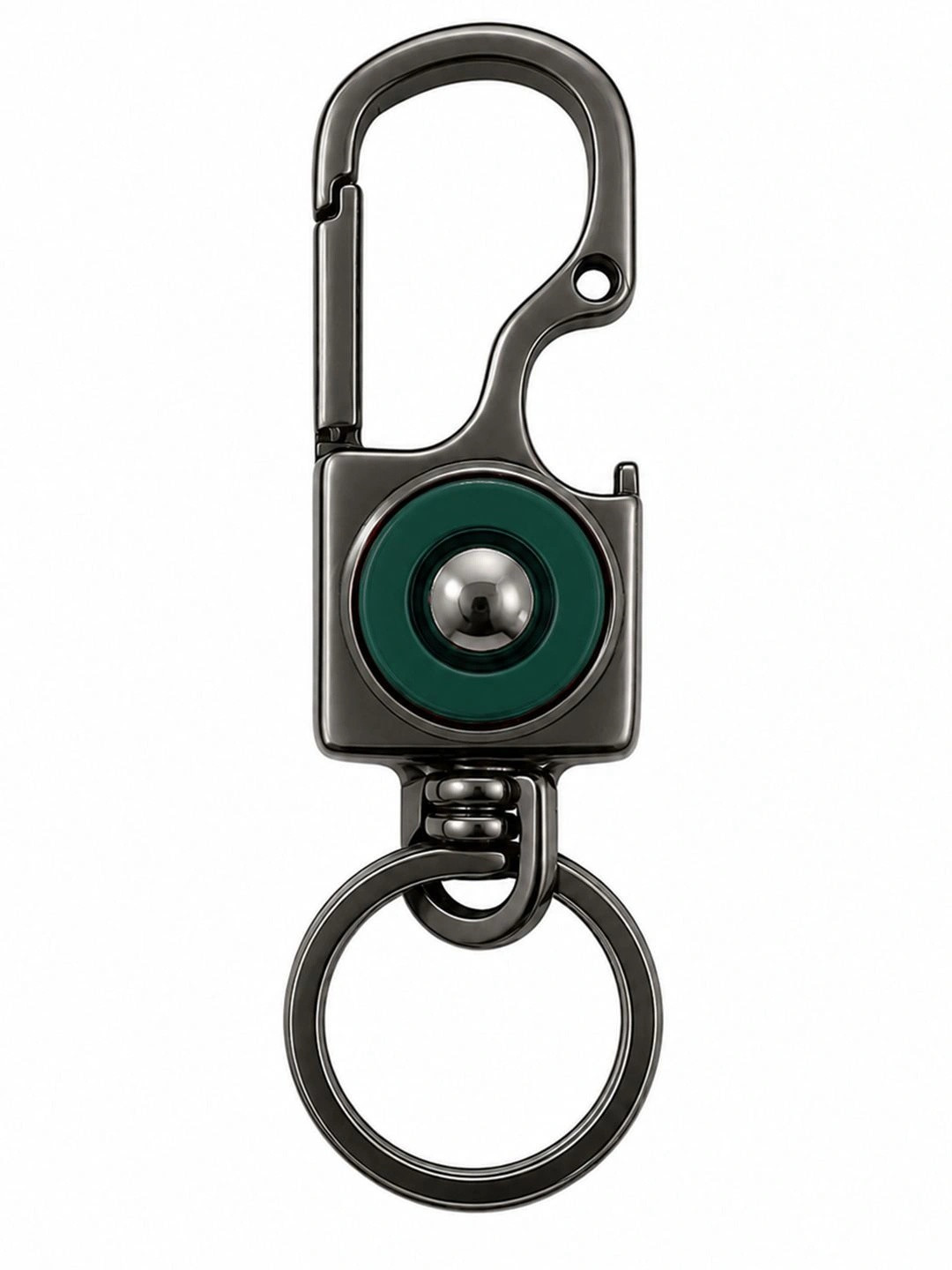 CONTACTS Metal Key Chain With Carabiner Clip & 360 Swivel Ring