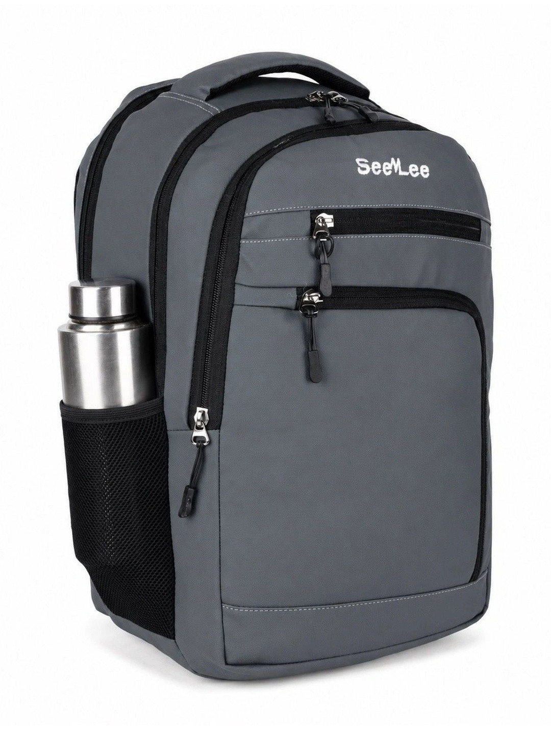 Seenlee Men Brand Logo Backpack with Compression Straps