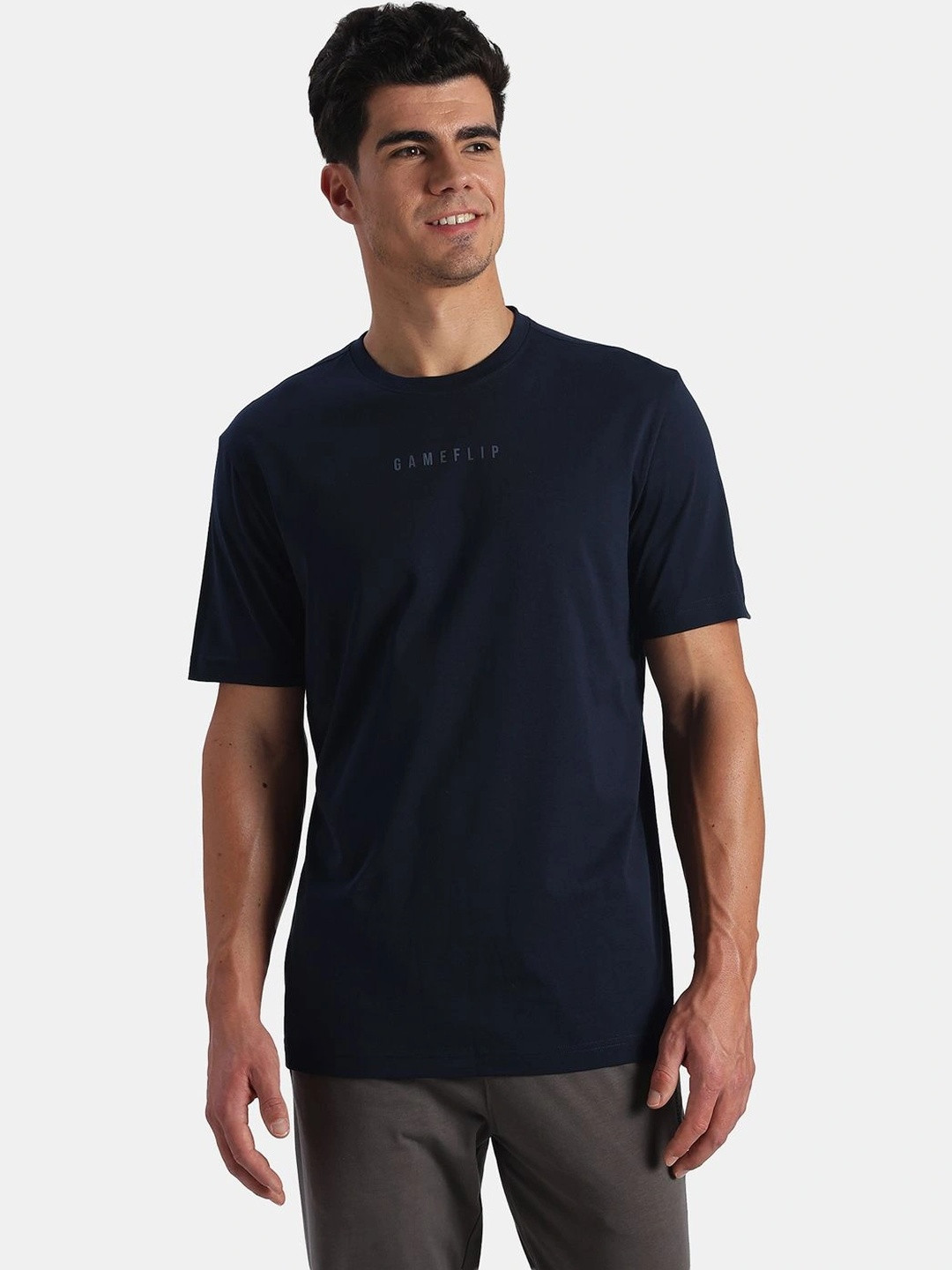 Jockey Super Combed Cotton Rich Graphic Printed Round Neck Half Sleeve T-Shirt - 2718