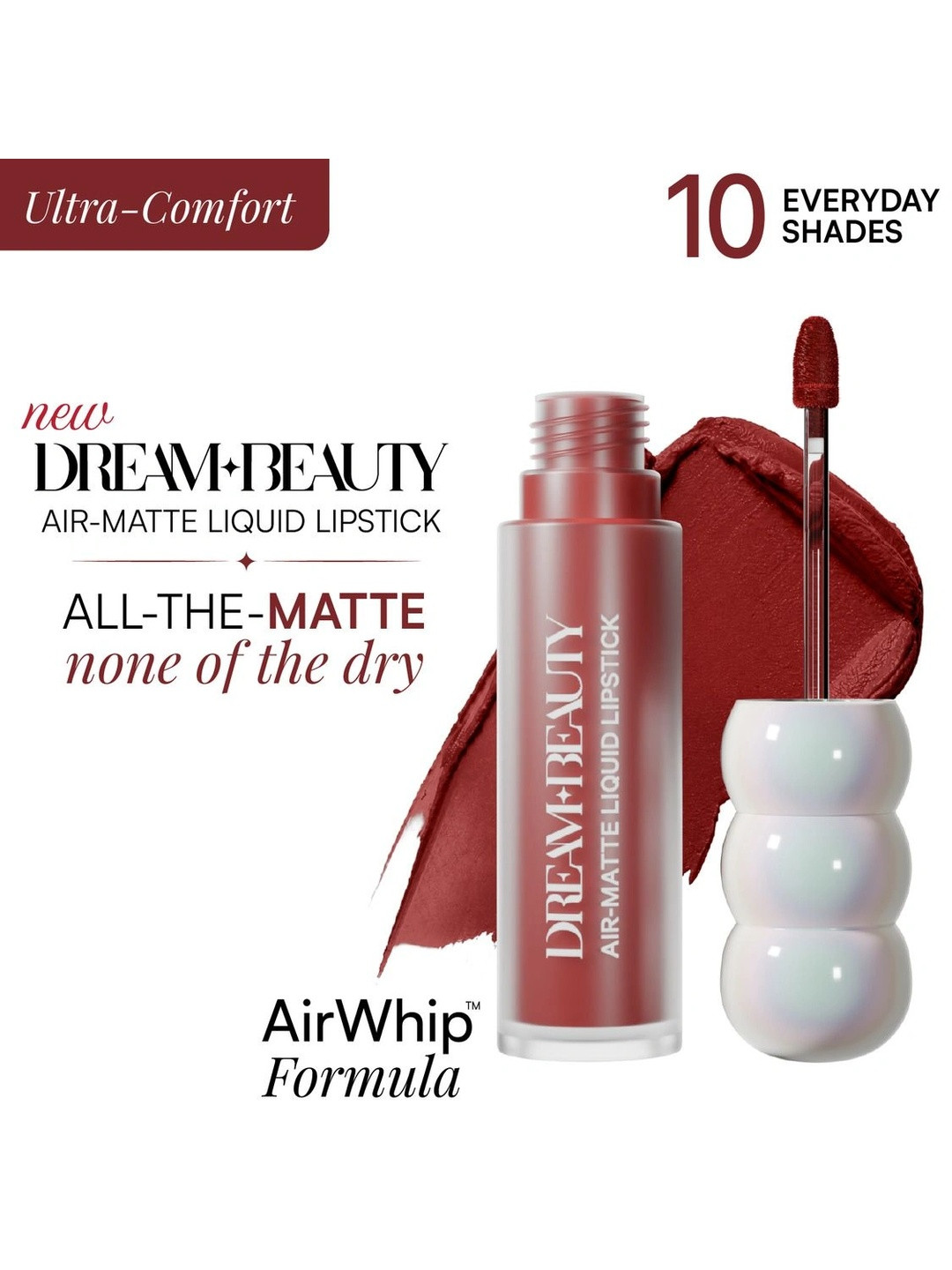 Dream Beauty Air-Matte Liquid Lipstick - 3.5 ml - Aura