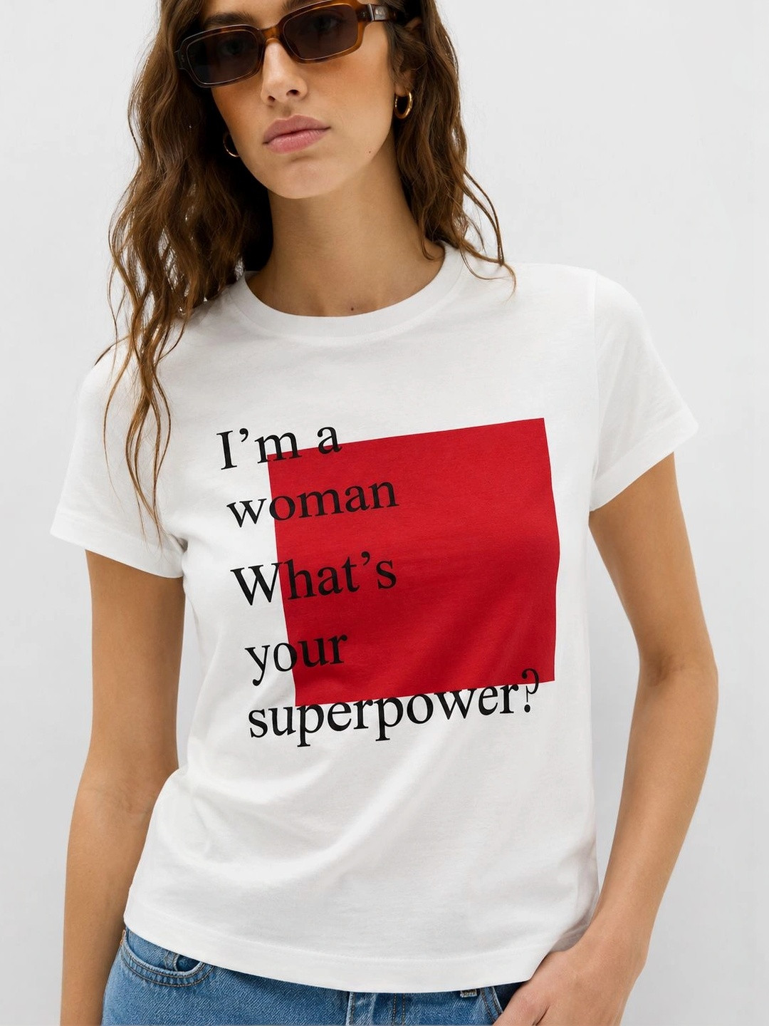 Vixi Women Typography Printed T-shirt