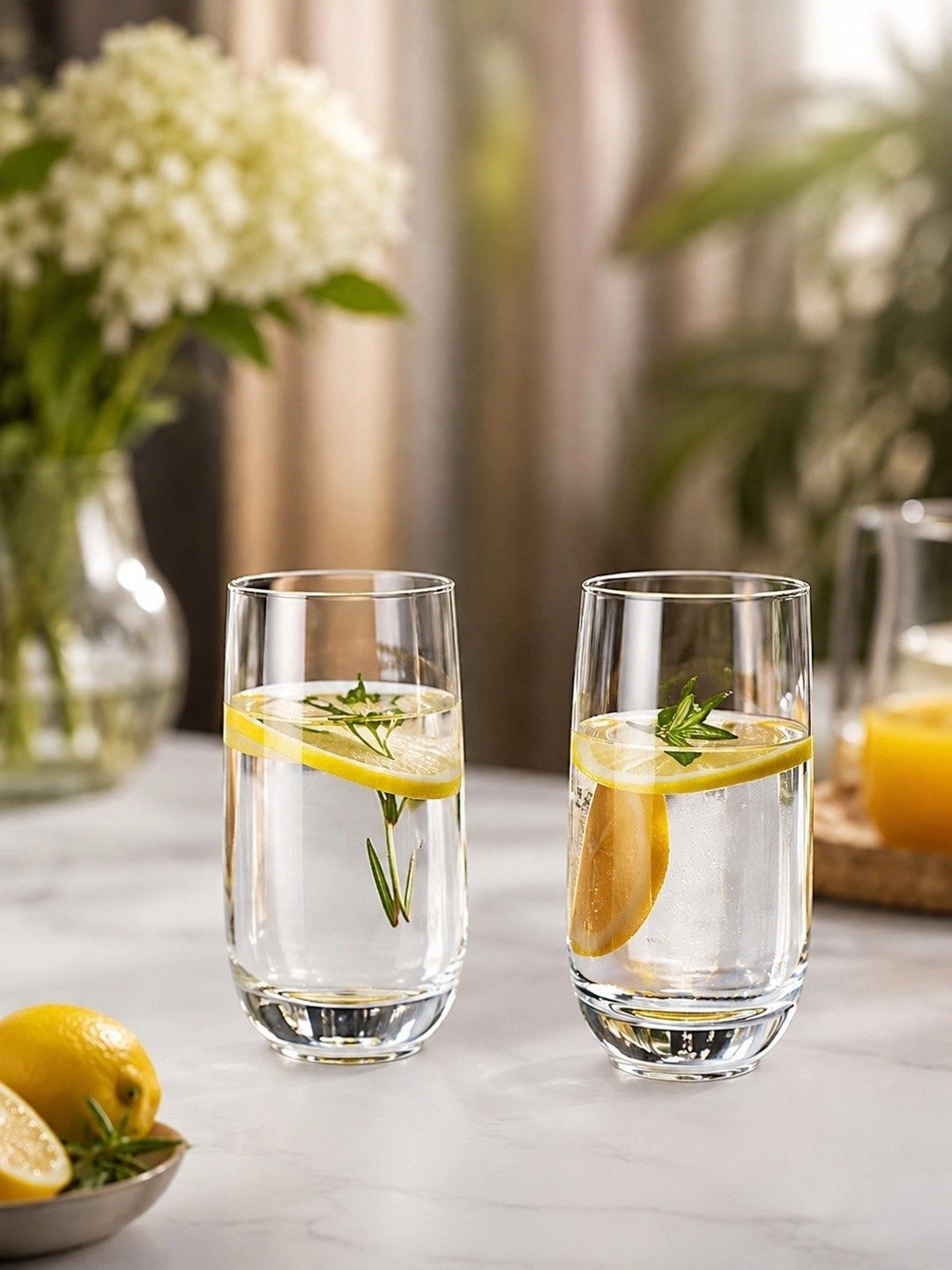 PrimeWorld Transparent 2 Easy to Clean Glass Water Glass
