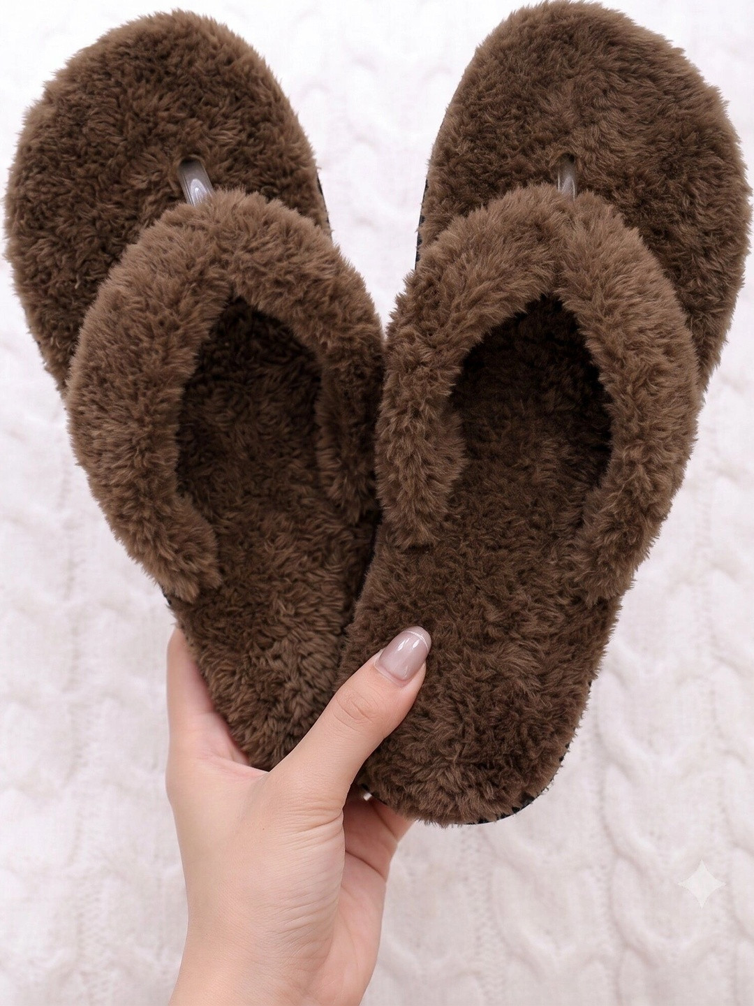 The Roadster Lifestyle Co Women Warm Plush Thongs Flip Flops