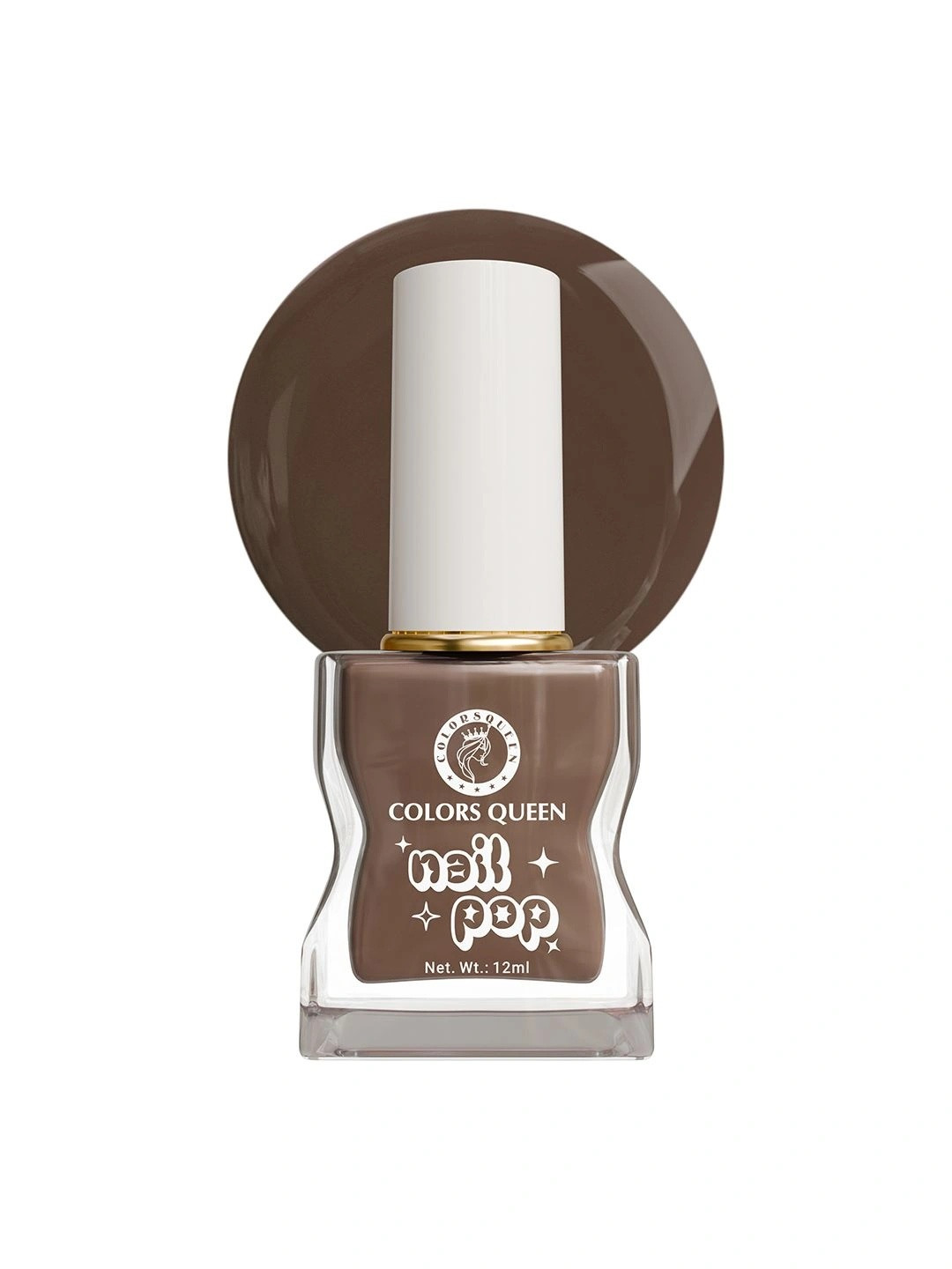Colors Queen Nail Pop Glossy Gel Finish & Quick Drying Nail Polish - 12 ml - Cocoa Bliss
