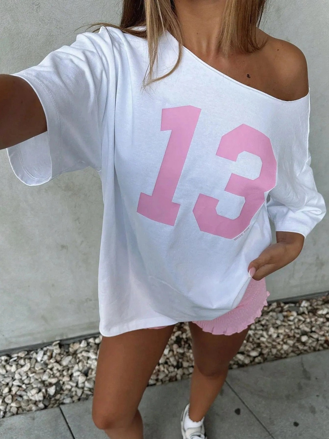 Calm Down Women Typography Printed Drop-Shoulder Sleeves T-shirt