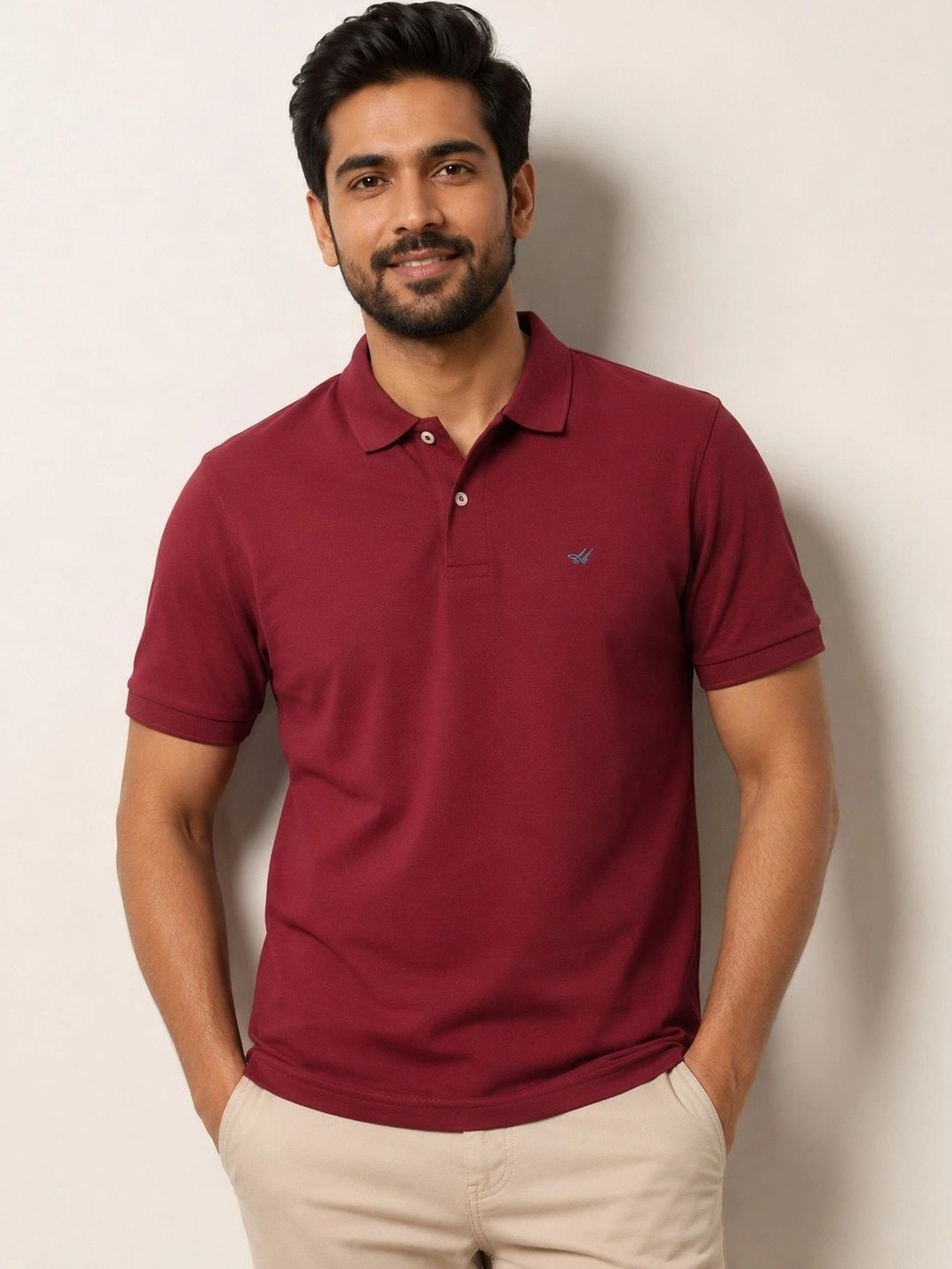 ONLYBASIC Men Polo Collar T-shirt