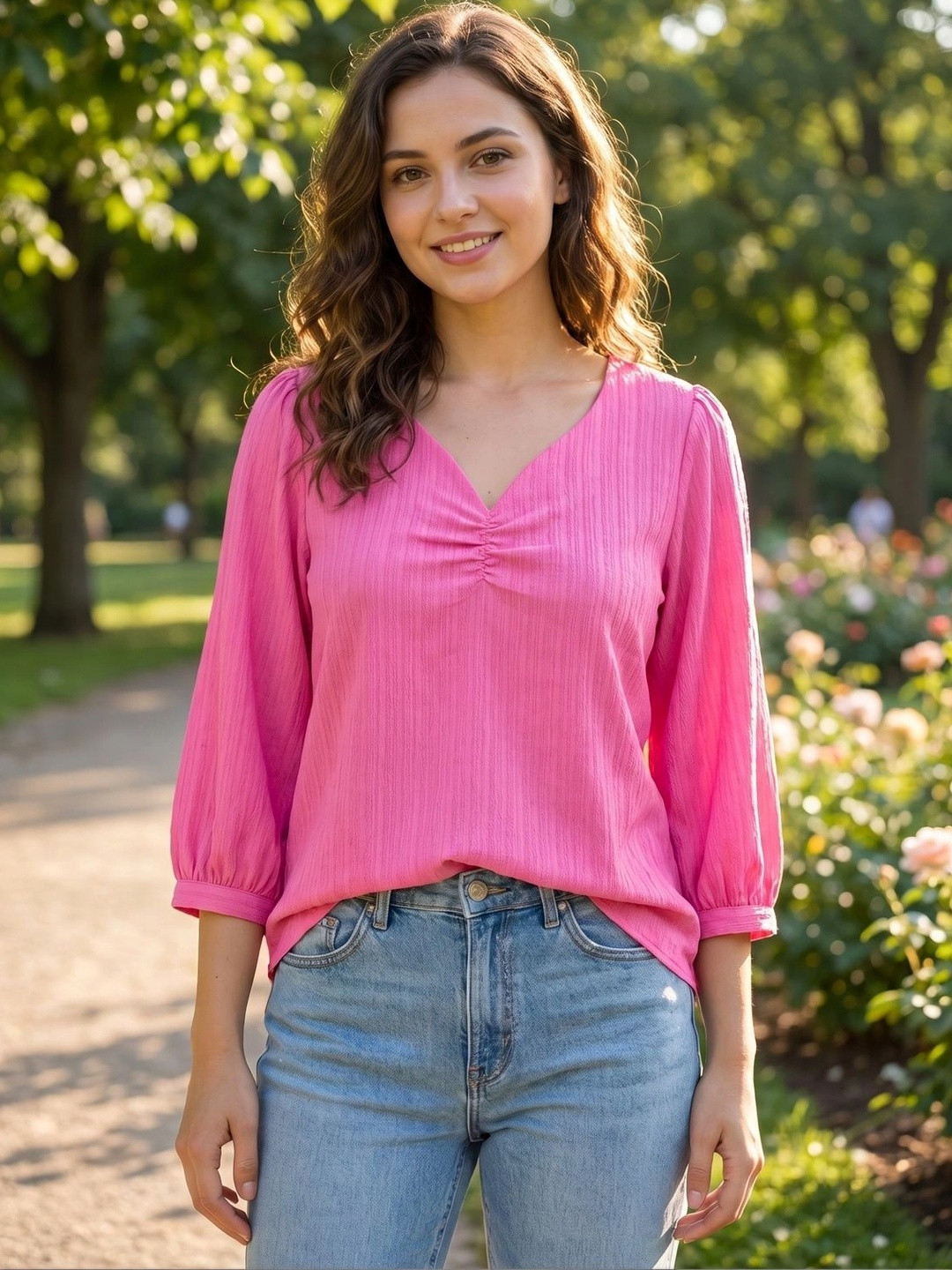 YURAA THE LABEL Crepe Top
