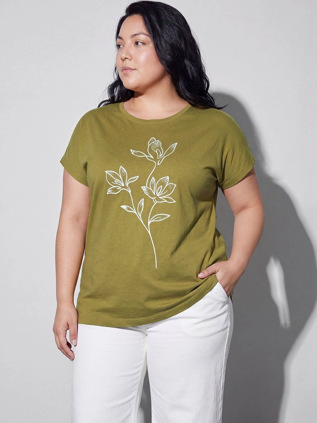 Nexus by Lifestyle Women Plus Size Printed T-shirt
