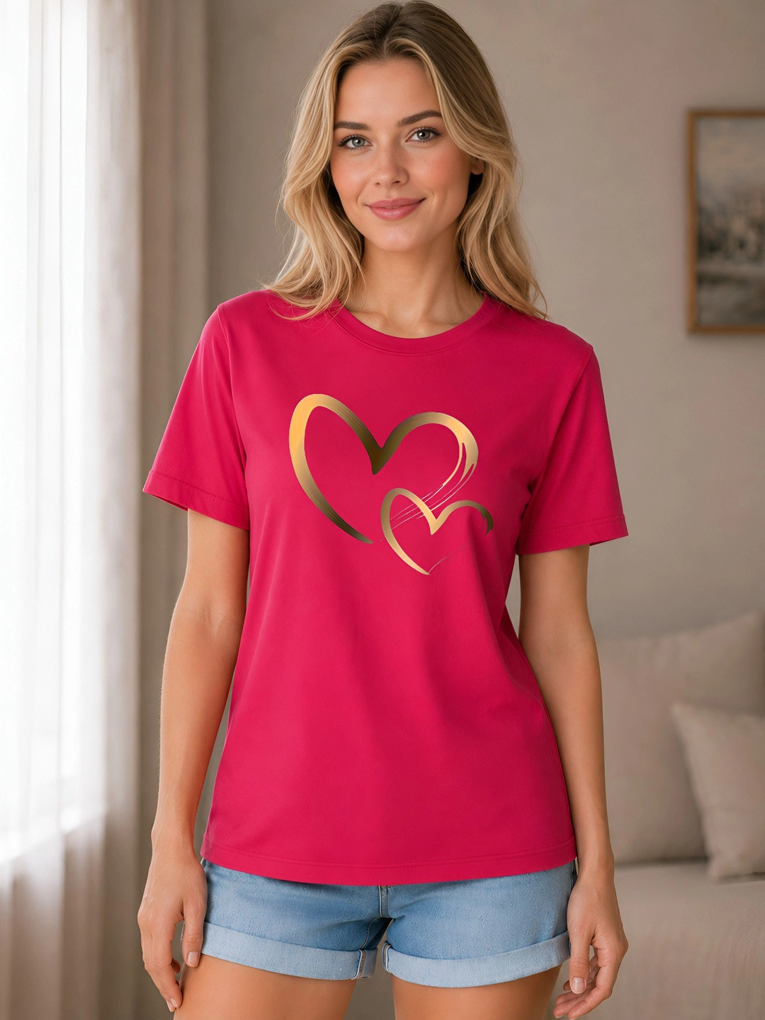 ELVIA Women Printed T-shirt