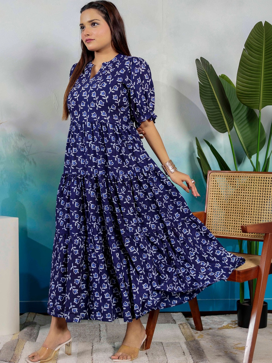 PRESHA Women Floral Printed Floral Anarkali Kurta