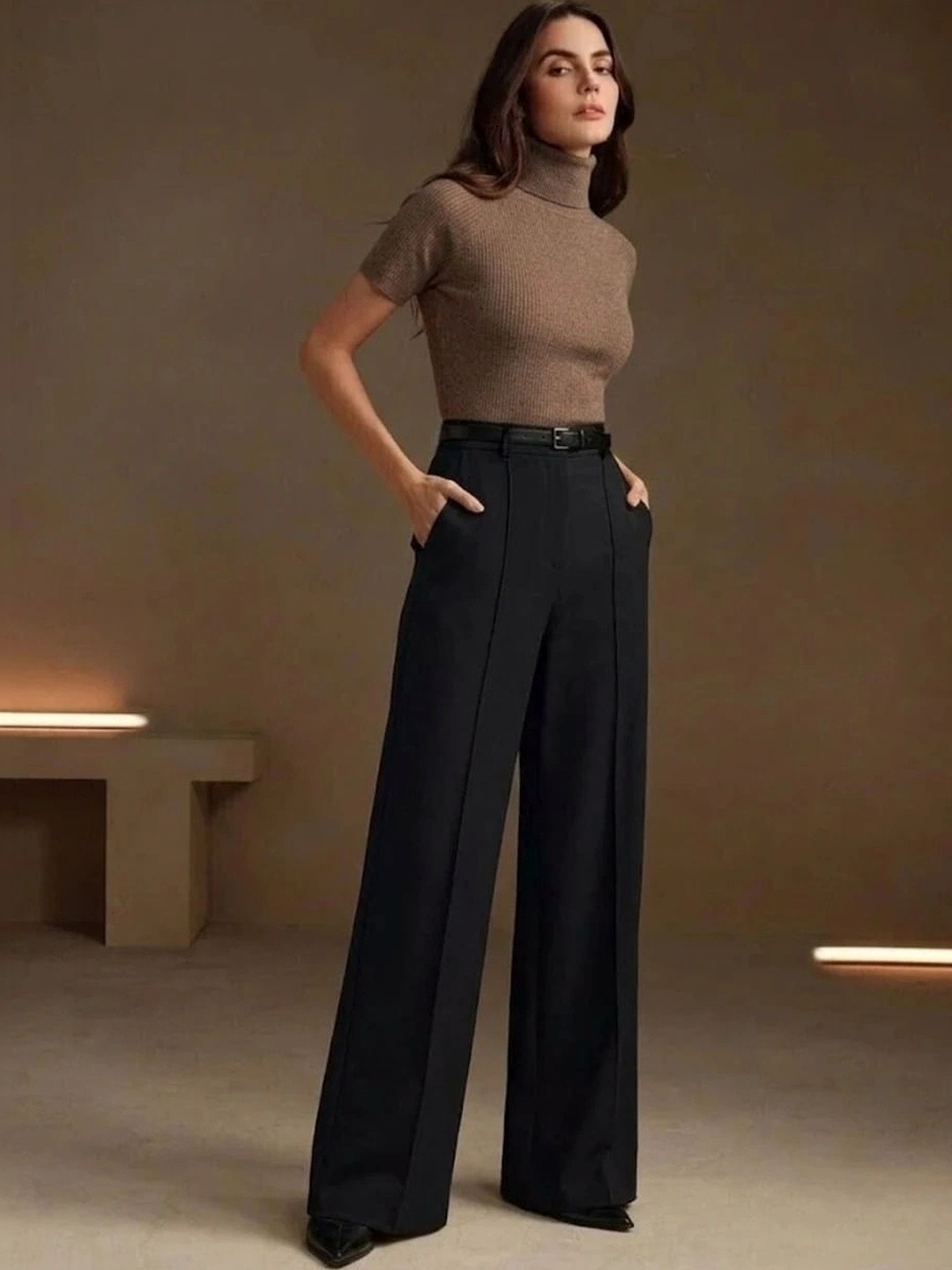 JERRY AND HANPHIL Women High-Rise Trousers