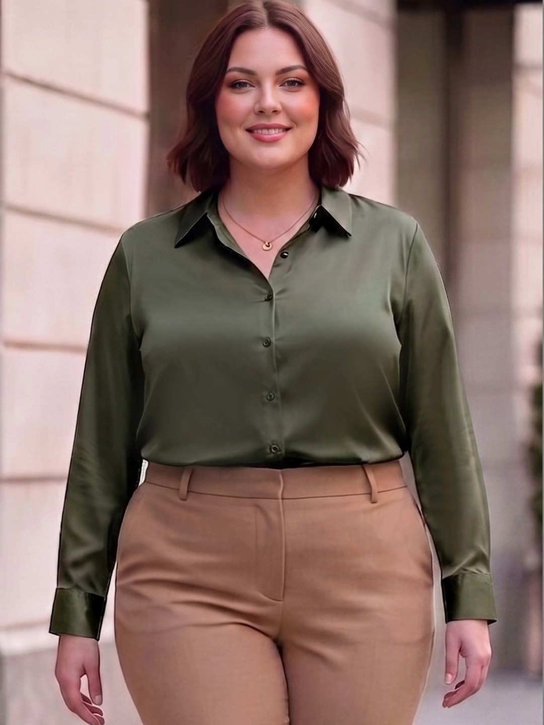 Style Quotient Plus Women Modern Formal Shirt