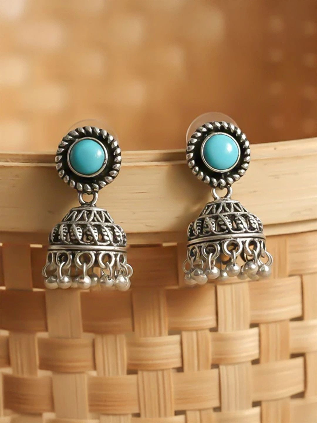 Stylishkudi Circular Jhumkas Earrings