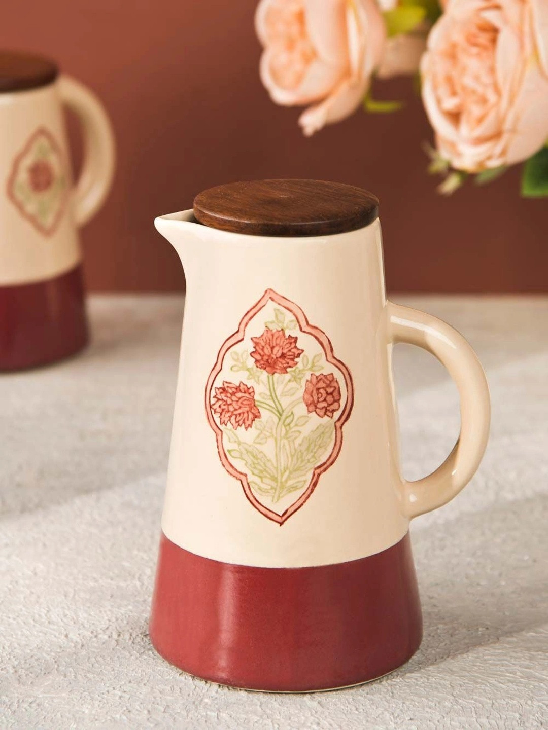 Fabindia Beige Ceramic Water Jugs