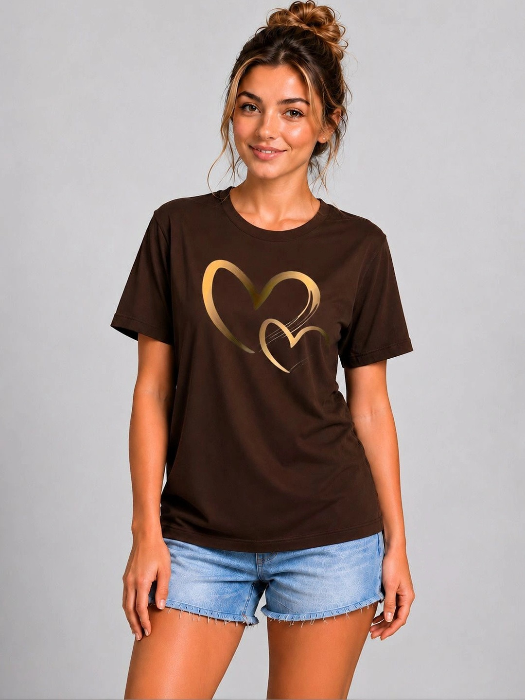 ELVIA Women Printed T-shirt