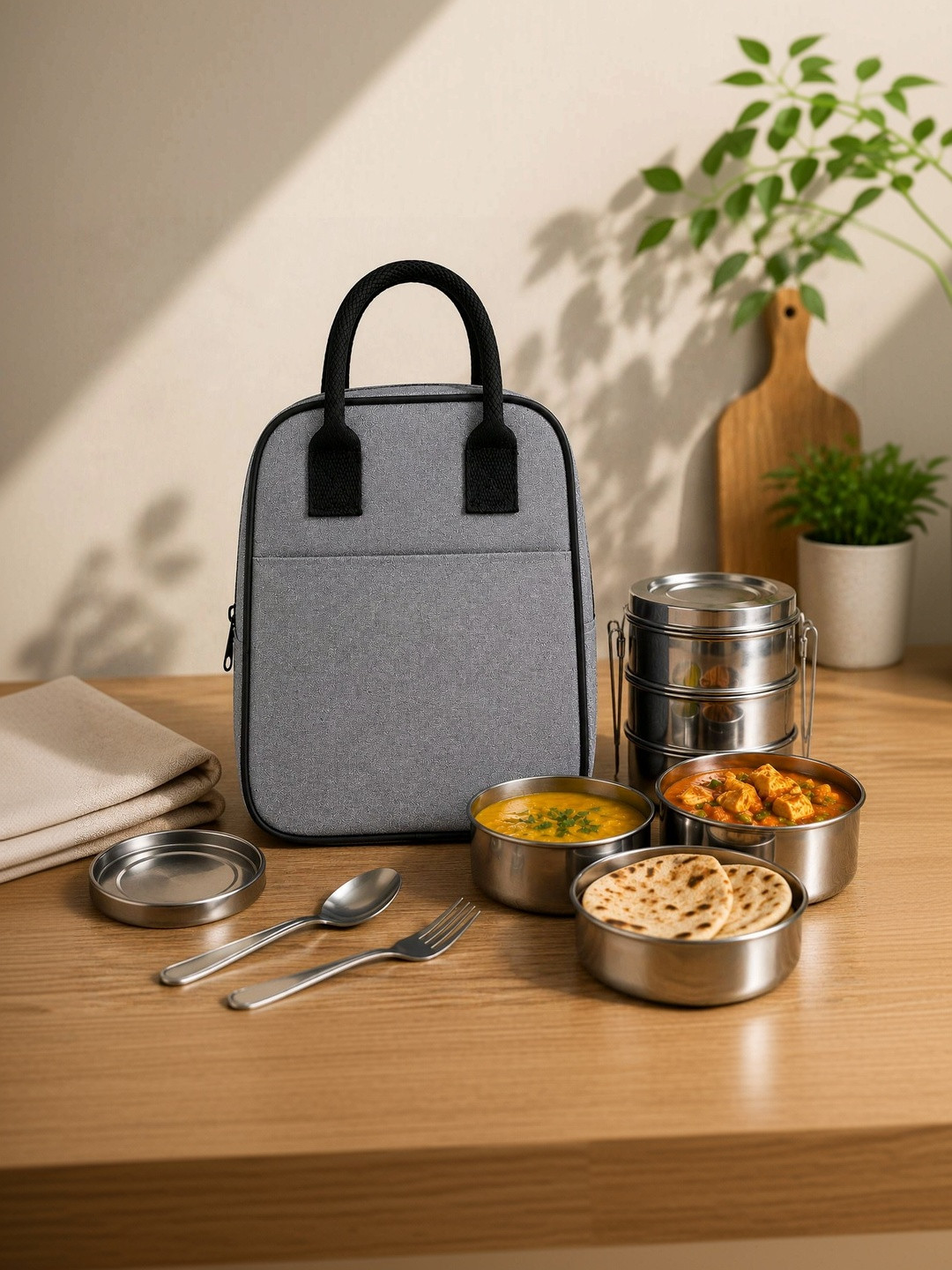 RRK Textured Compact Lunch bags Travel Accessory