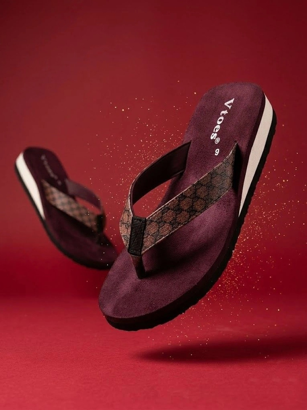 Hsquare Women Printed Thong Flip-Flops