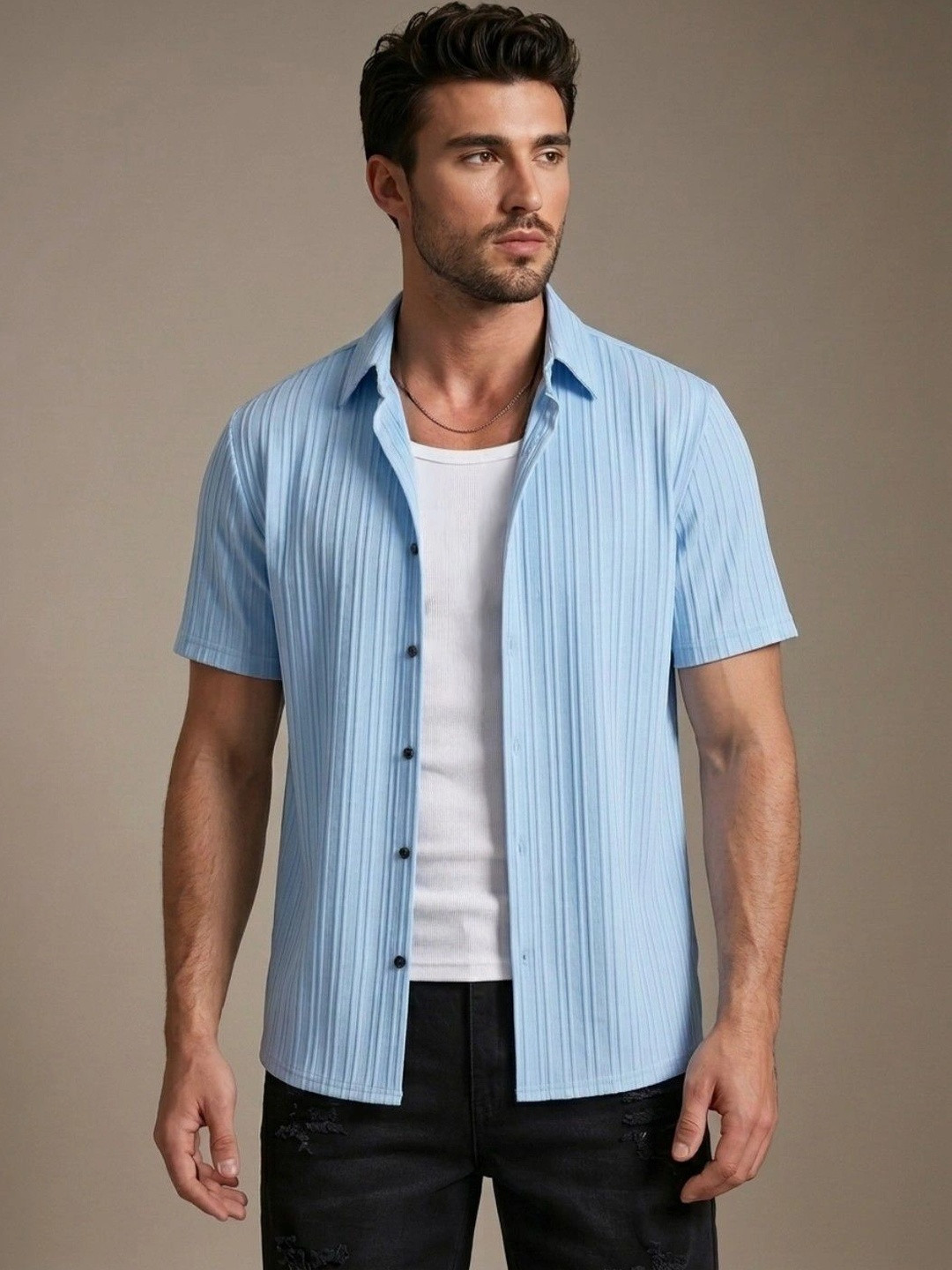 glitchez Men Classic Casual Shirt