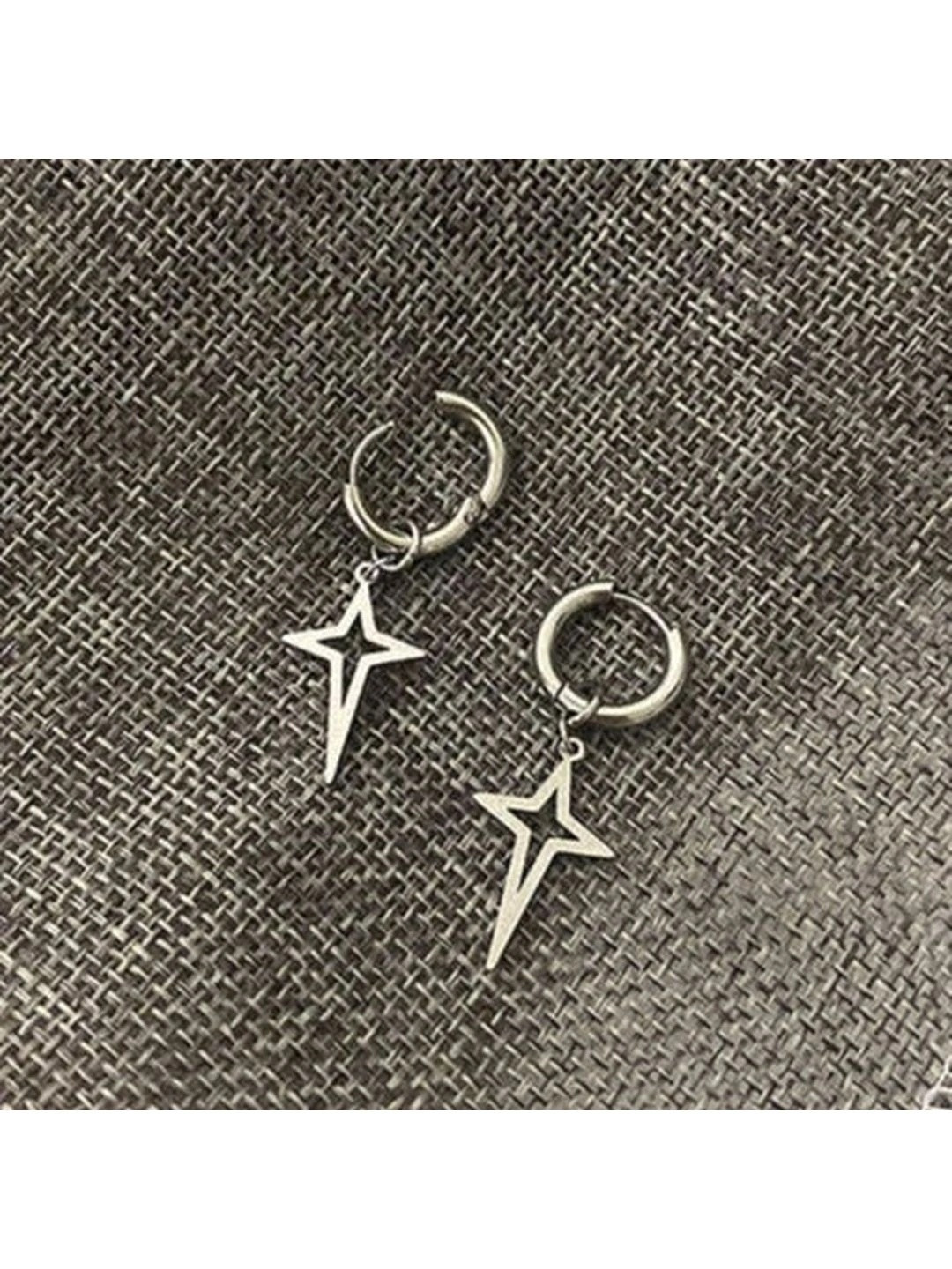 SALTY Women Contemporary Hoop Silver Earrings