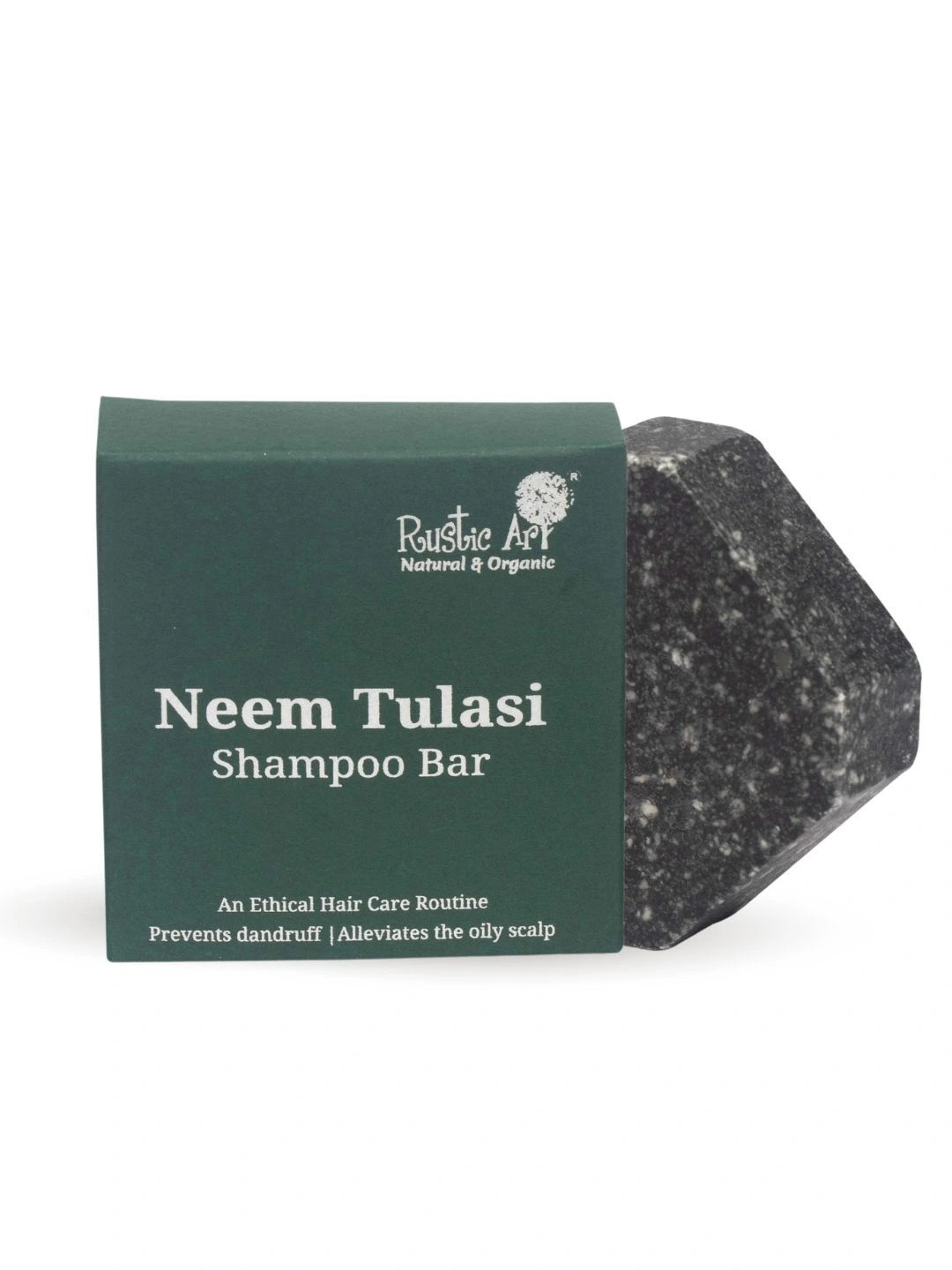 Rustic Art Neem Tulsi Shampoo Bar - 75g