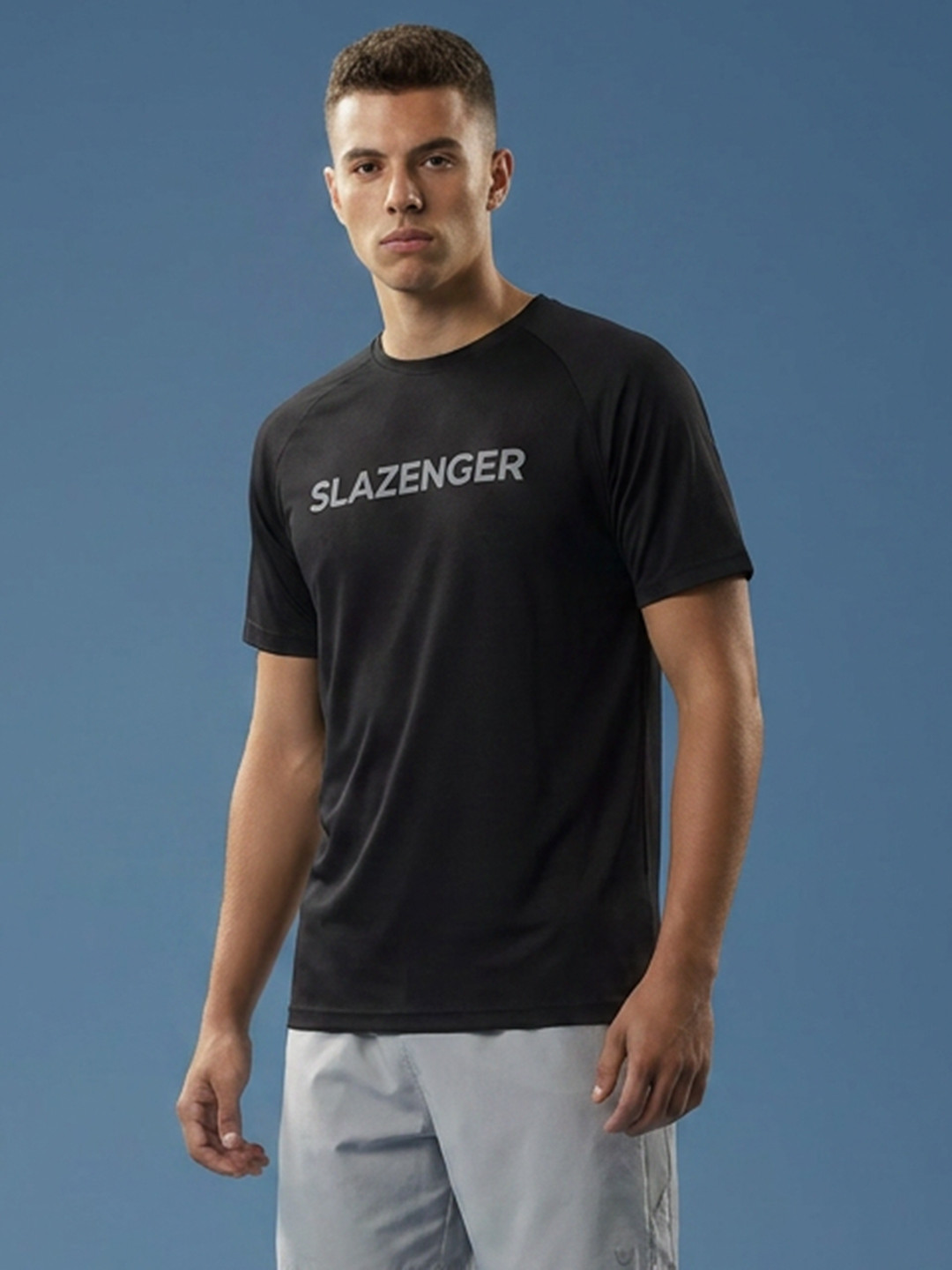 Slazenger Men Brand Logo Printed T-shirt