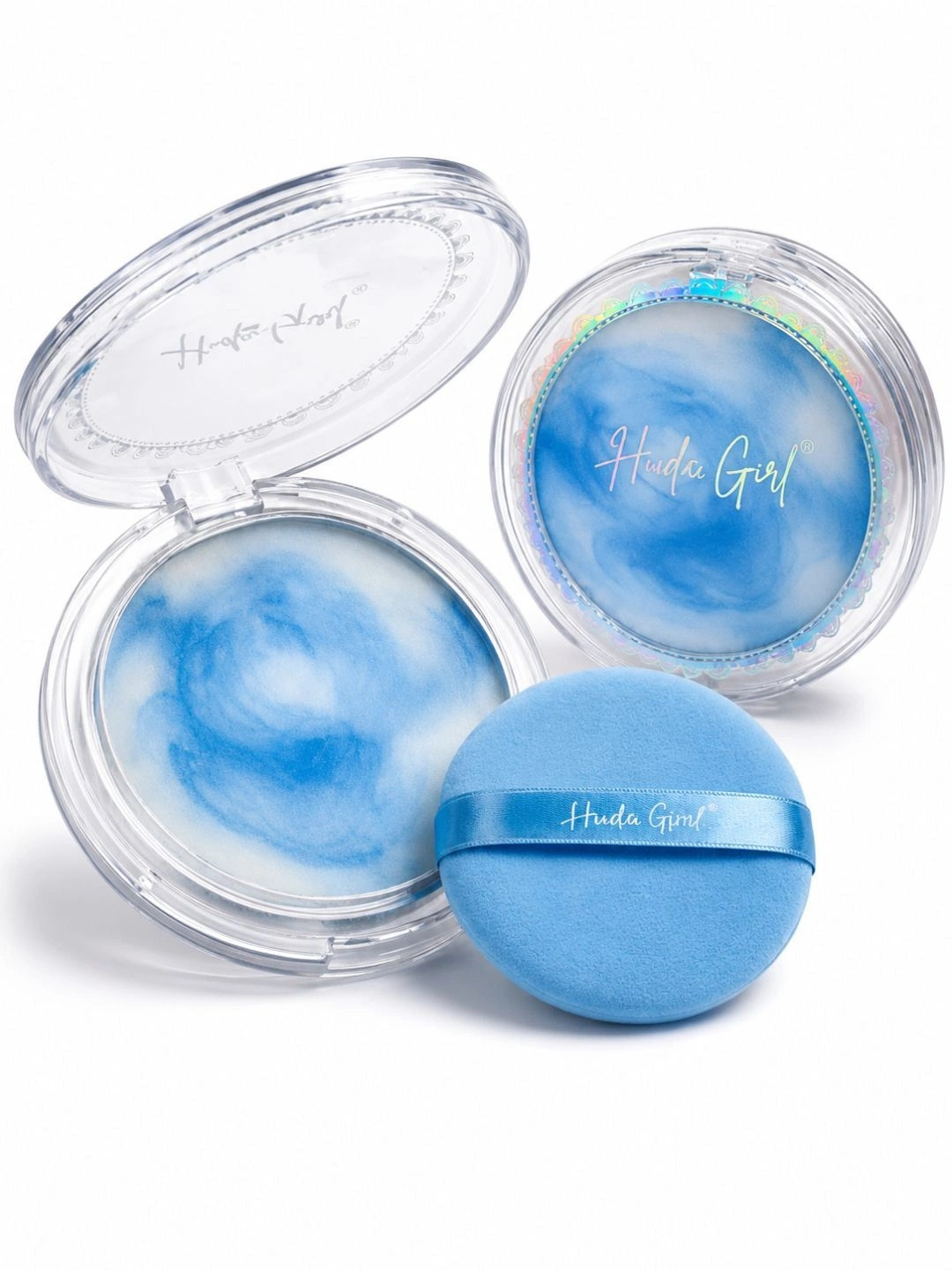 Huda Girl Oil Instant Oil Control Gel Compact - 12 g - Oil Blotter Blue