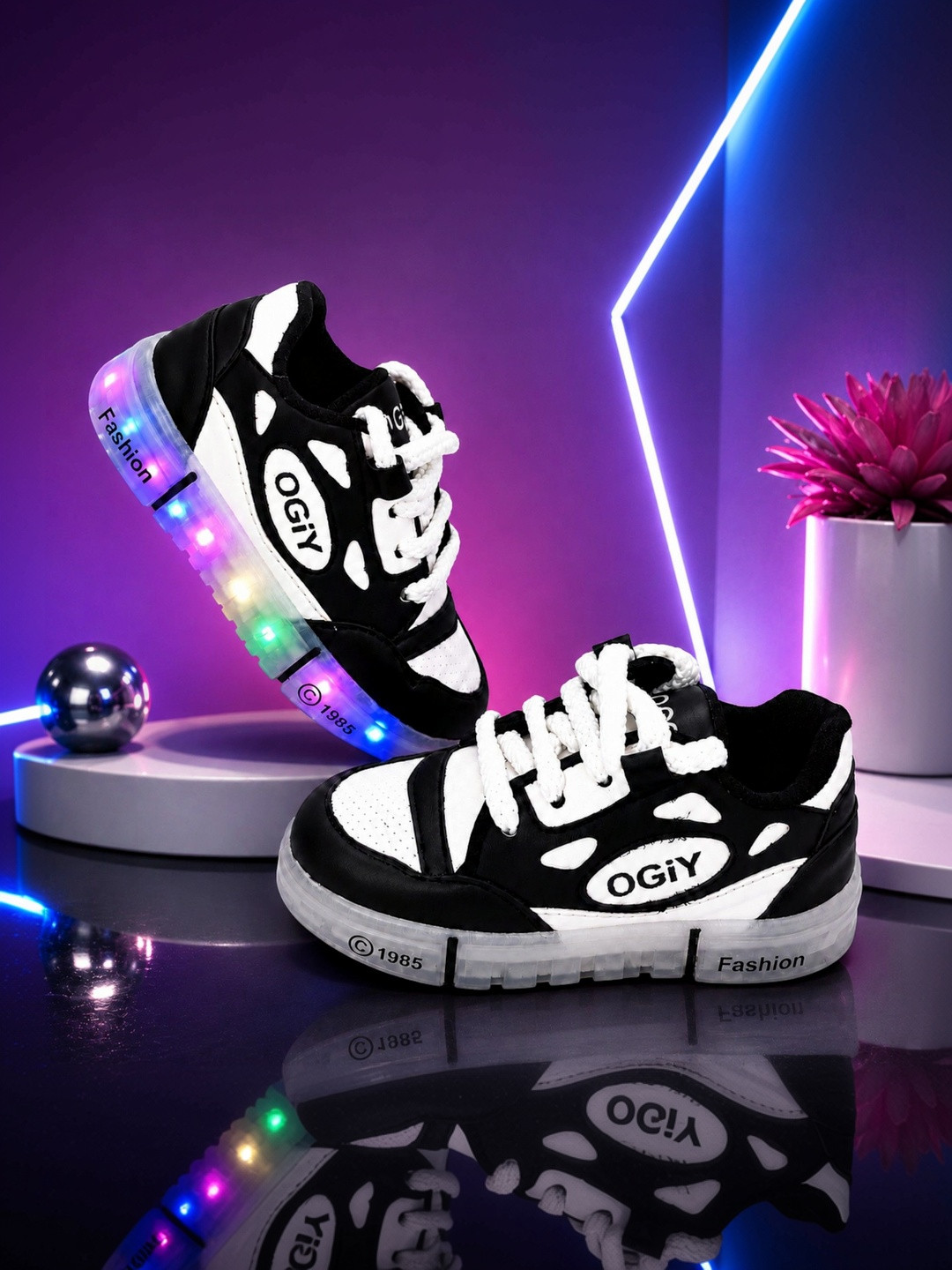 Freeplay Unisex Kids Colourblocked PU Sneakers