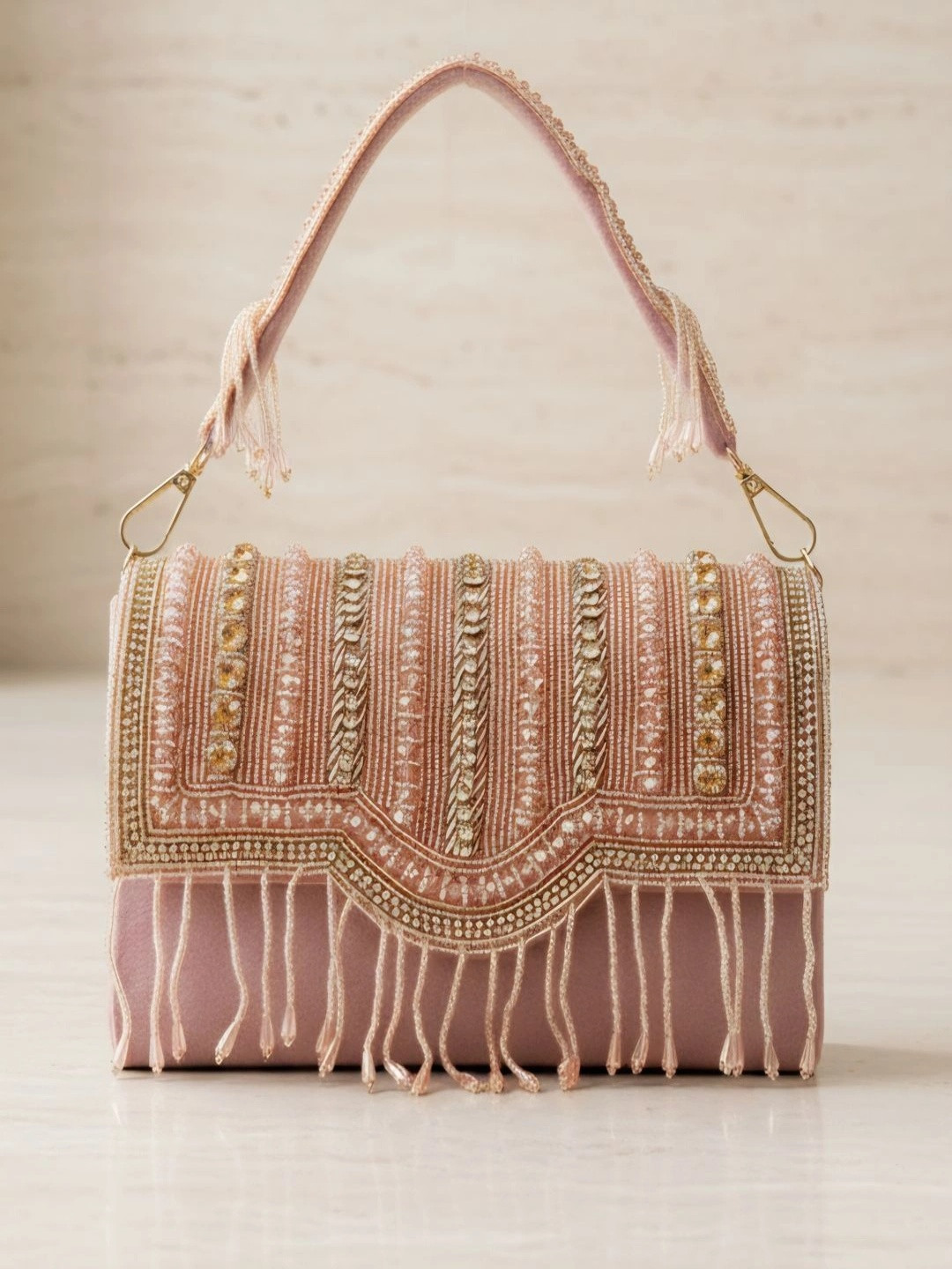 Nicoberry Embellished Envelope Clutch