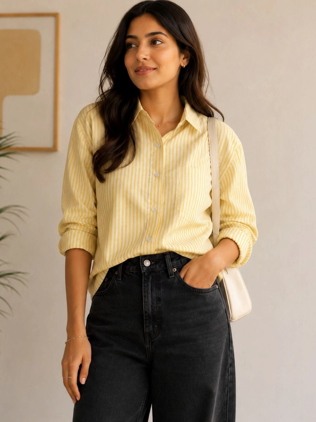 shivshanakara Clothing Women Premium Striped Casual Shirt