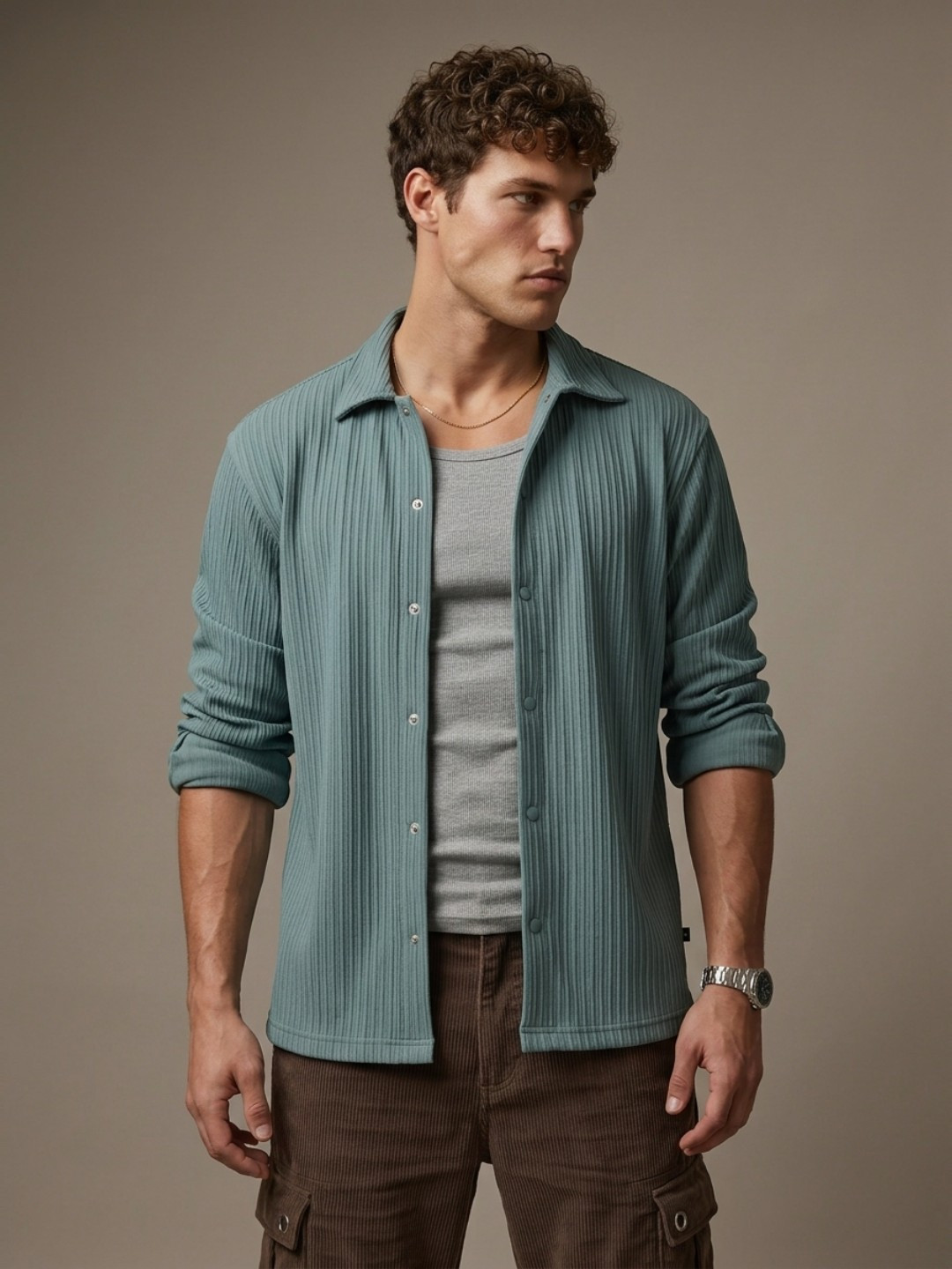 glitchez Textured Casual Shirt