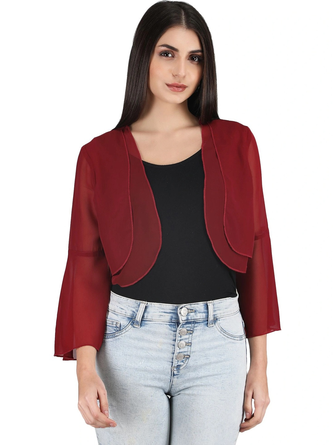 AOL Women Crop Shrug