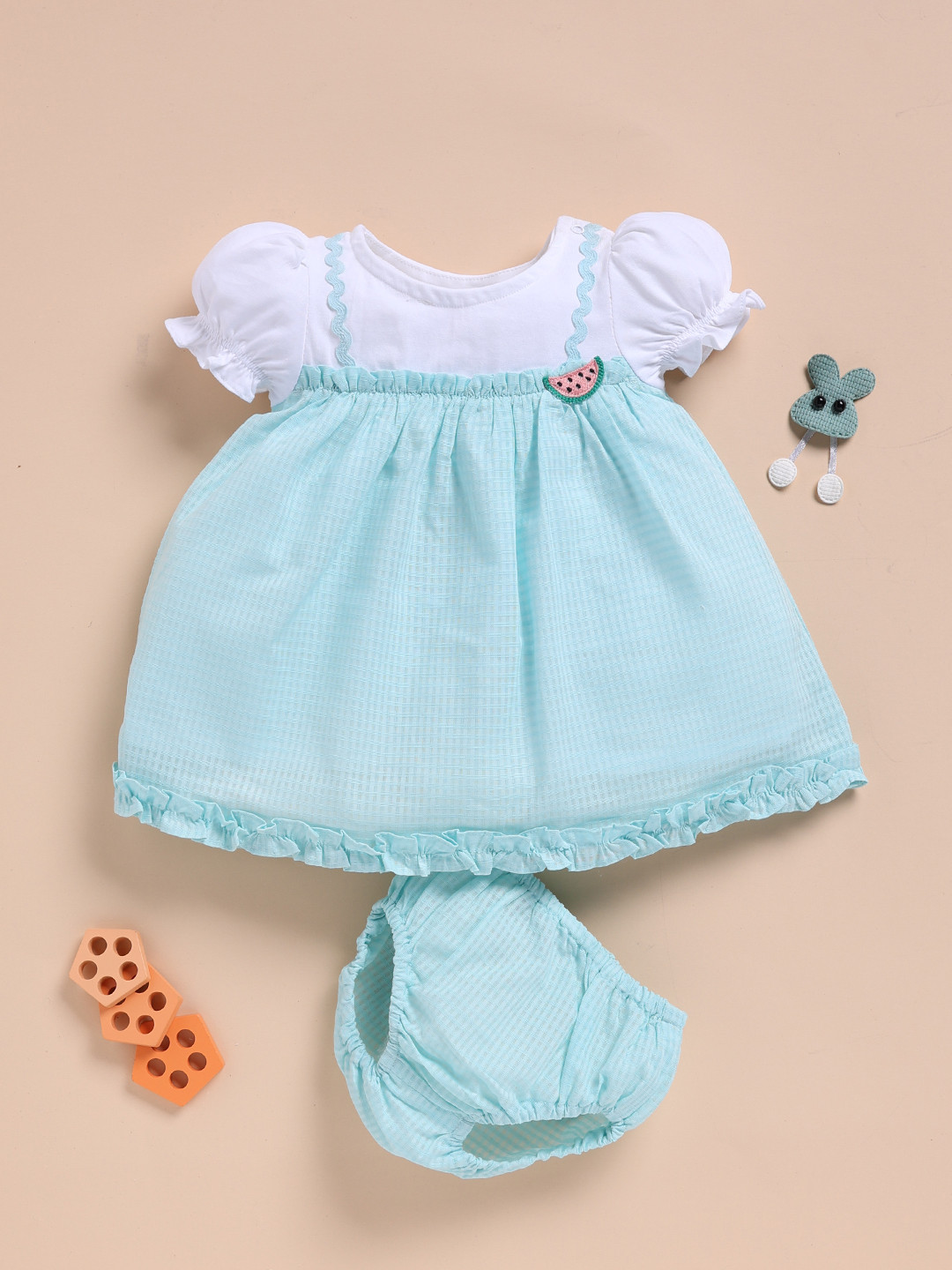 Simply Girls Puff Sleeve A-Line Dress