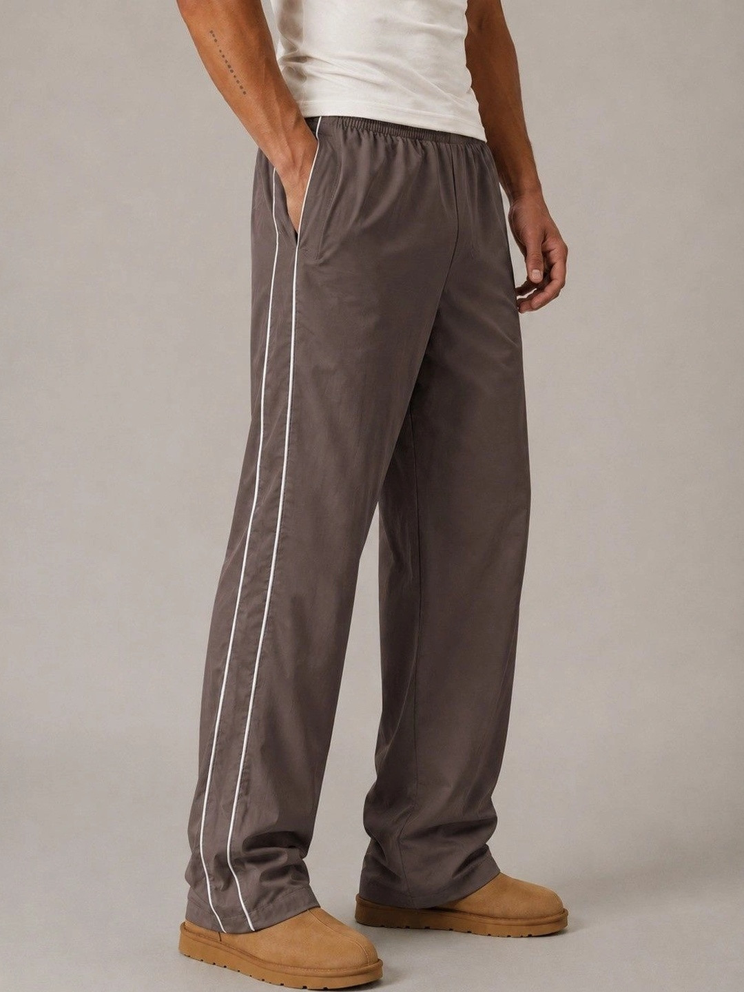 HERE&NOW Men Relaxed Fit Training Track Pants