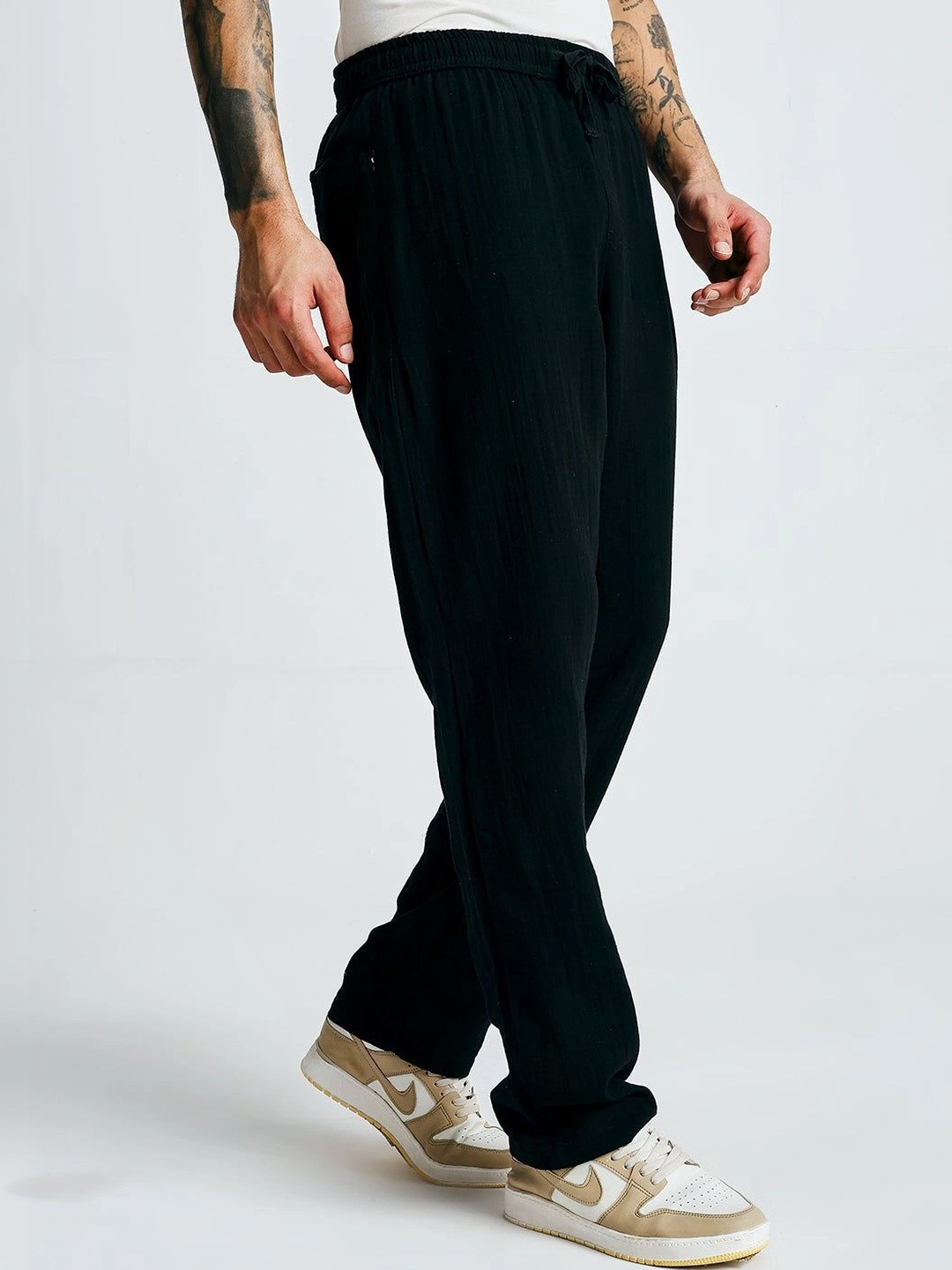 PRONK Men Mid Rise Trousers