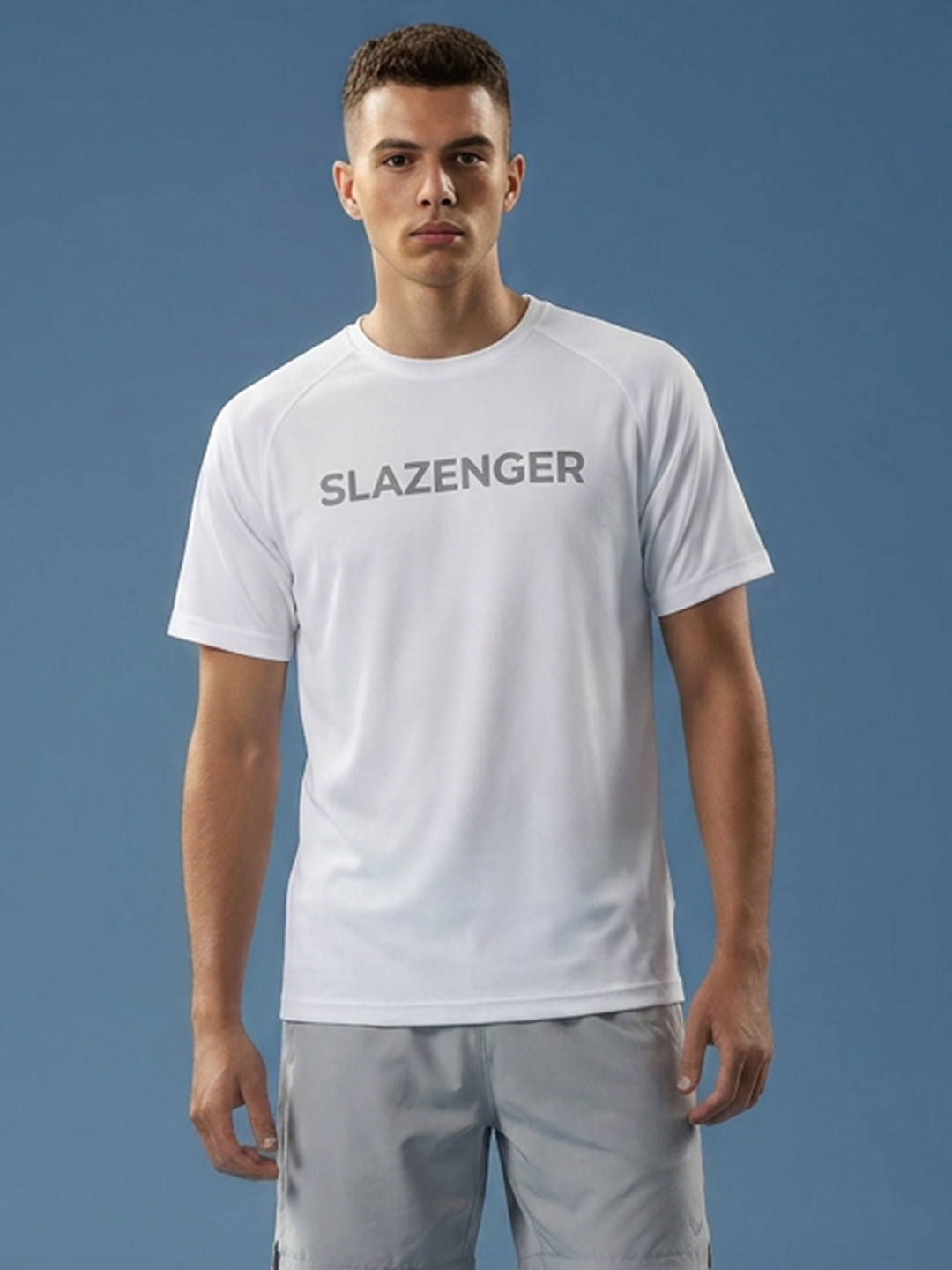 Slazenger Men Brand Logo Printed T-shirt