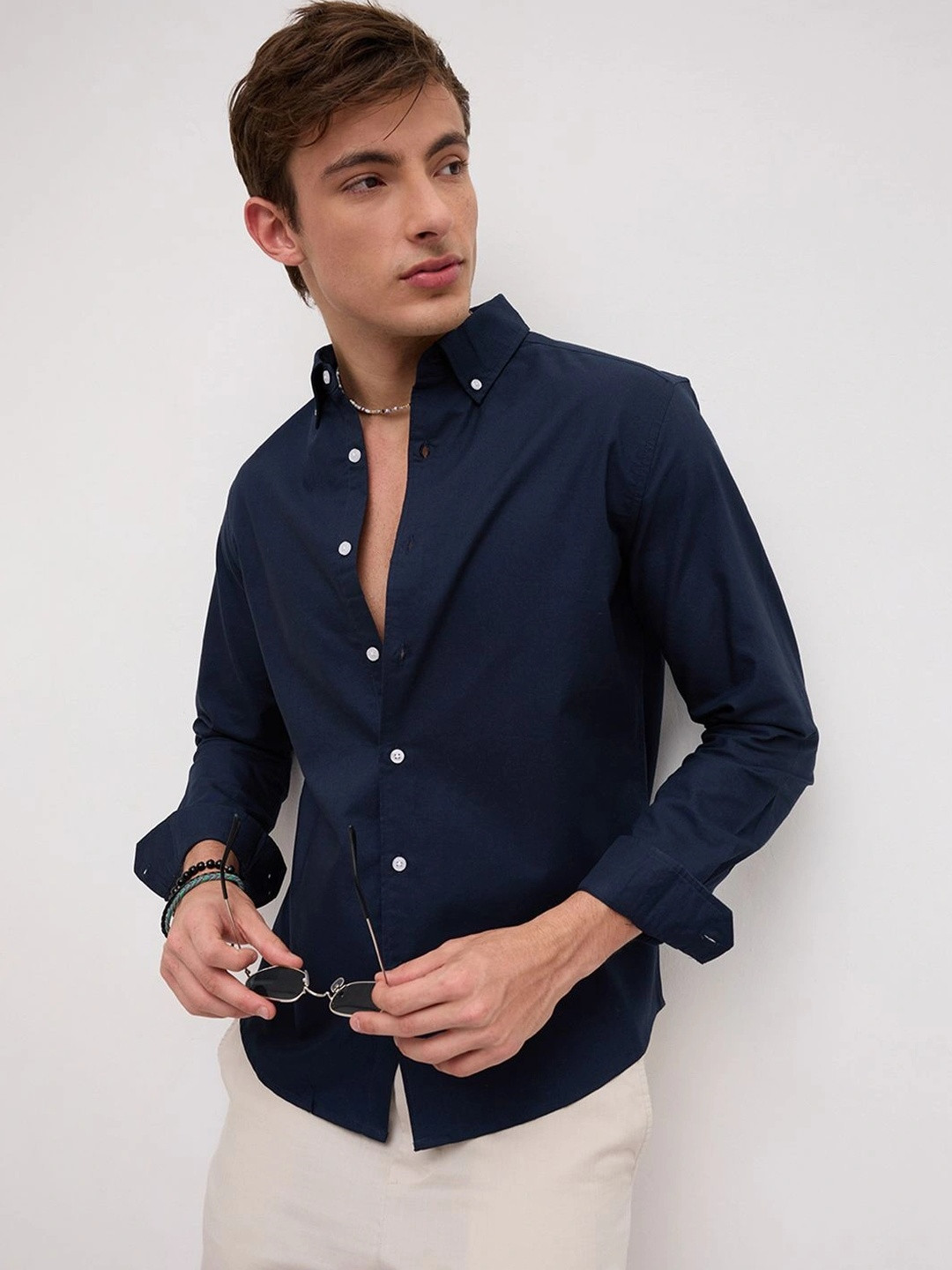 VASTRADO Men Classic Slim Fit Casual Shirt