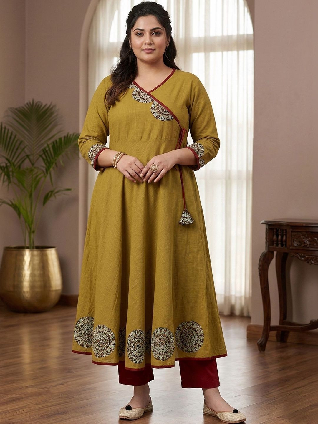 IKRASS Women Patchwork Anarkali Kurta
