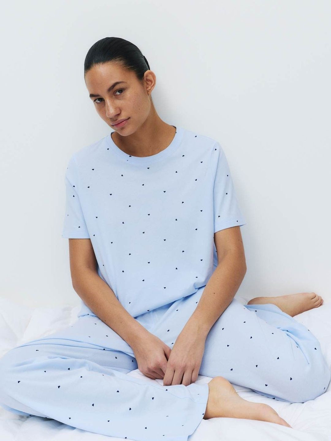 Marks & Spencer Pure Cotton Printed Pyjama Set