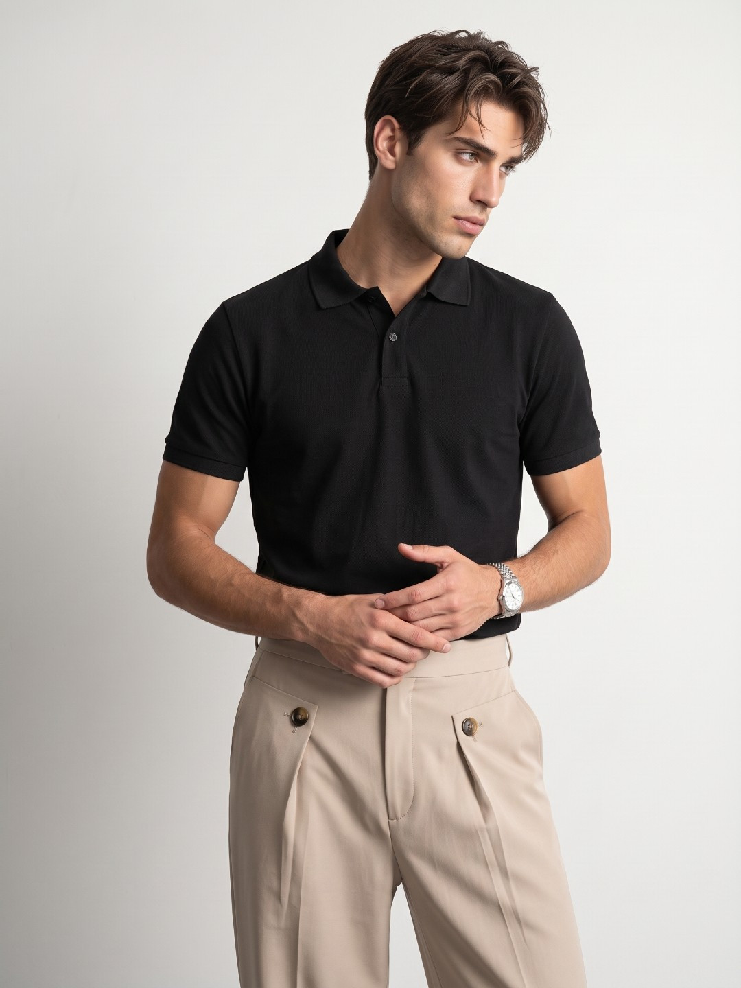 OvrWrk Polo Collar Regular Fit T-shirt