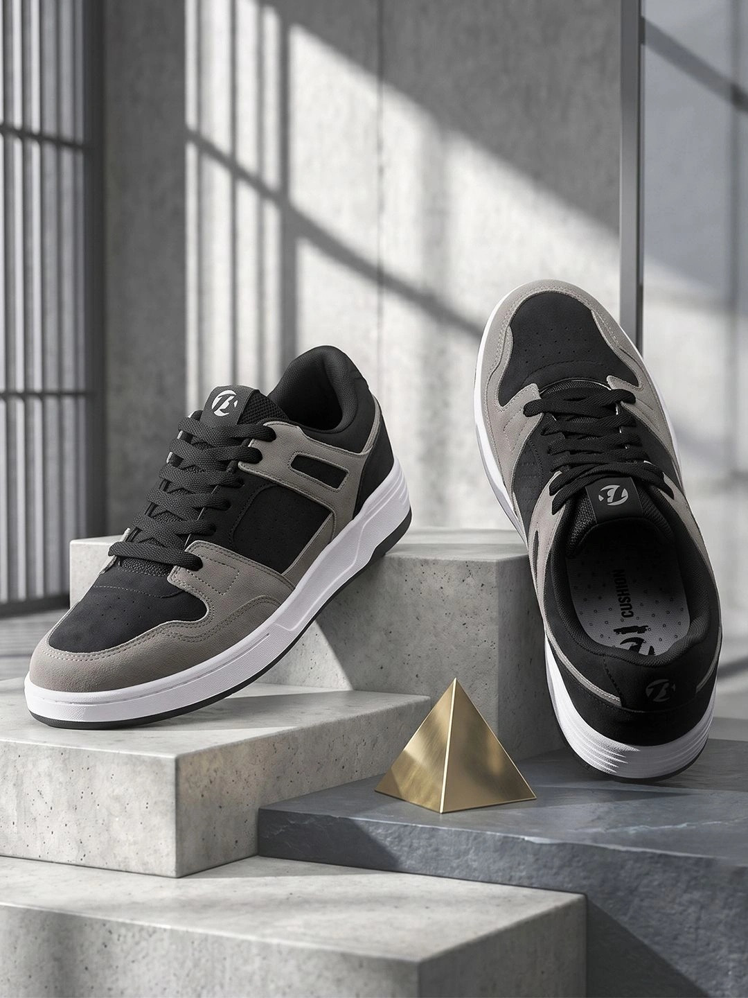 Bata Men Lace-Up Colourblocked Sneakers