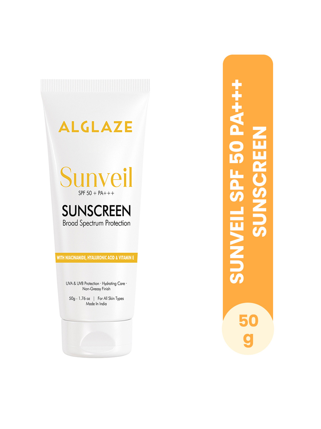 ALGLAZE Sunveil Face Sunscreen SPF 50+ PA+++ - 50 g