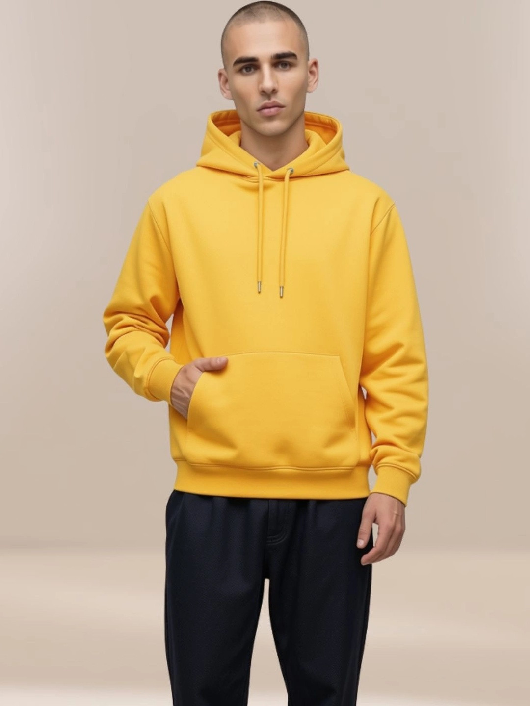 R.Code by The Roadster Life Co. Men Hooded Sweatshirt