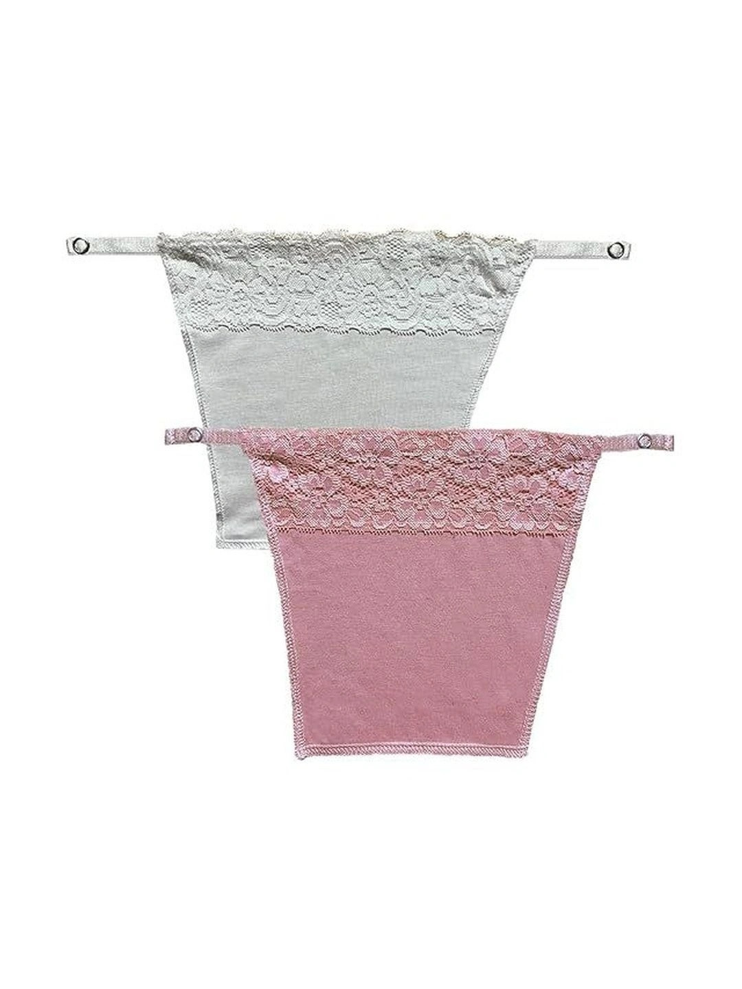 Fimalia Pack of 2 Pure Cotton Non Padded Camisoles