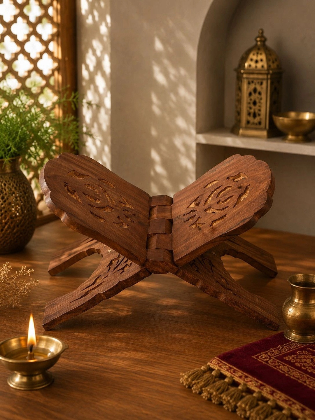 Classical Youth Wood Handmade Holy Book Stand