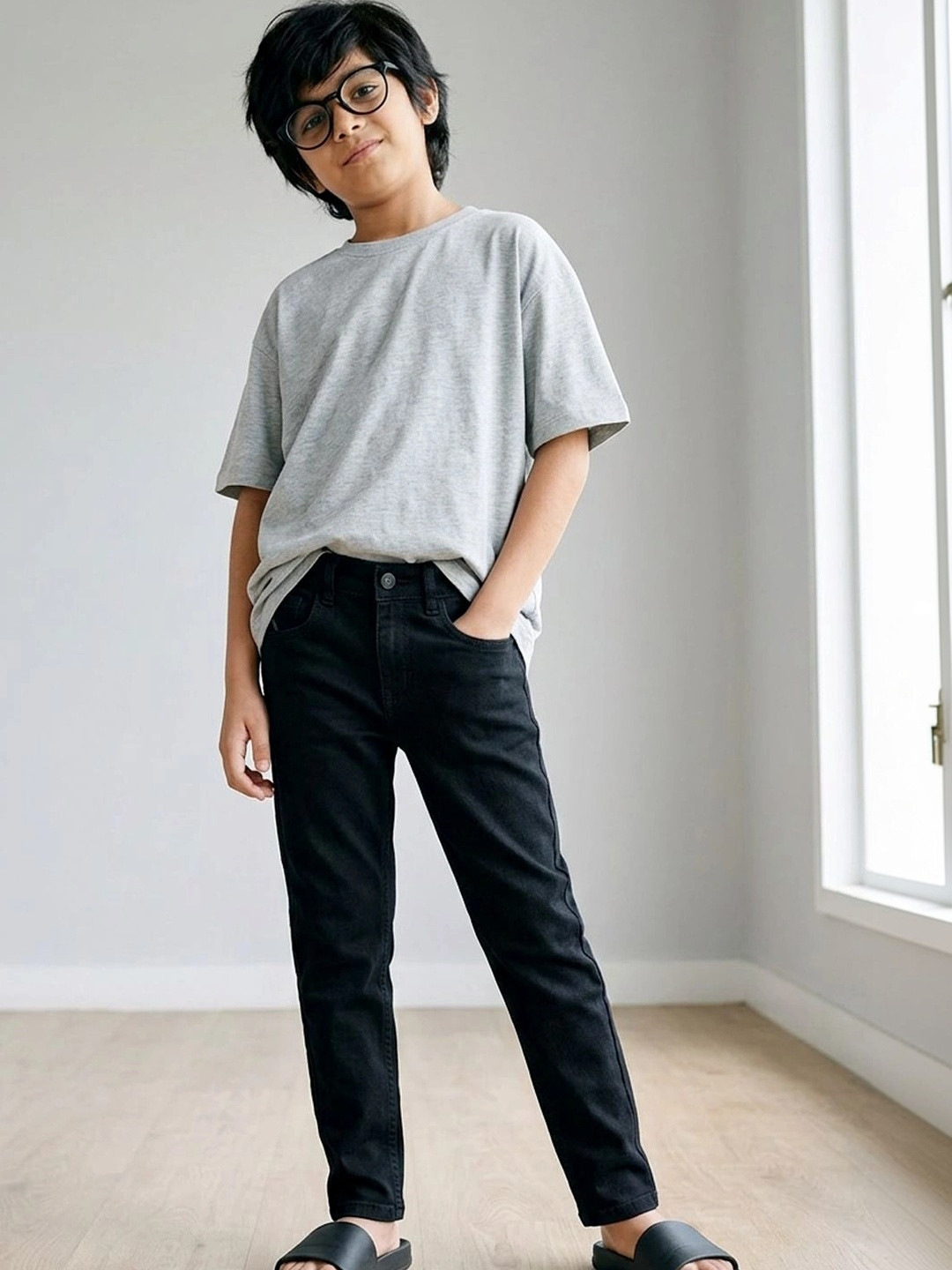 TALES & STORIES Boys Slim Fit Stretchable Jeans