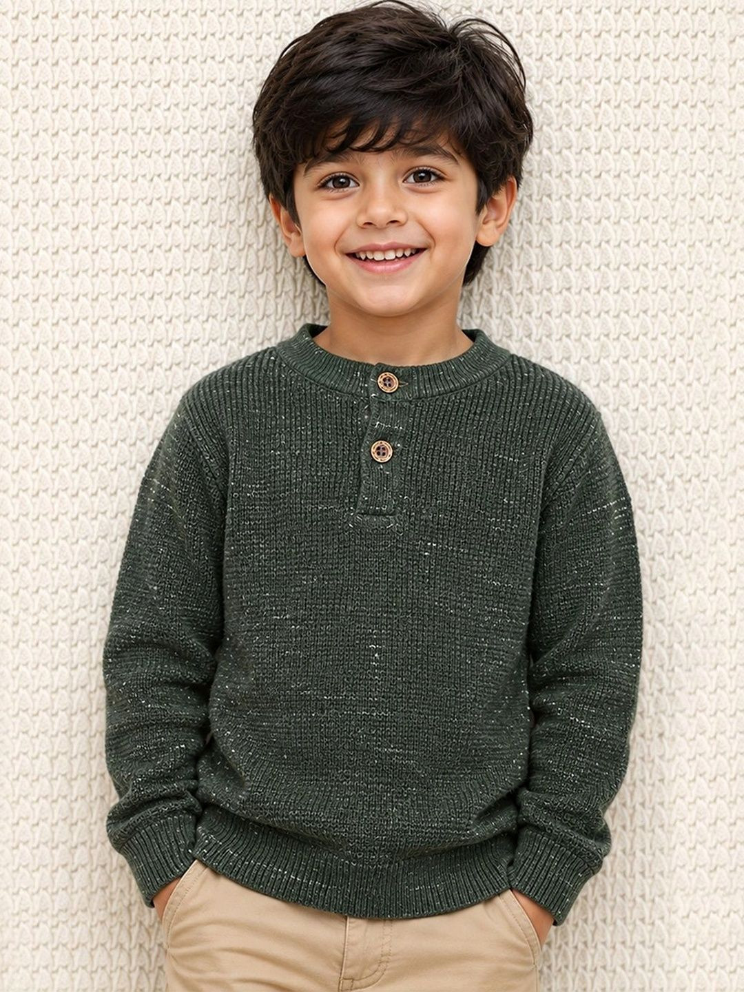 Yellow Apple Boys Woollen Pullover