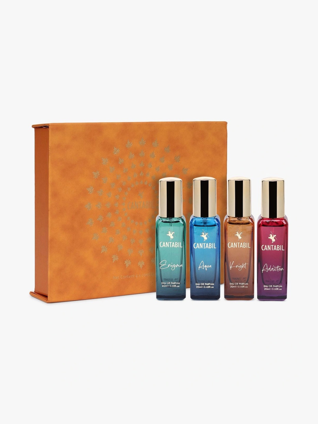 Cantabil Set Of 4 Enigma Aqua Knight & Addiction Unisex Eau De Parfum - 20 ml Each