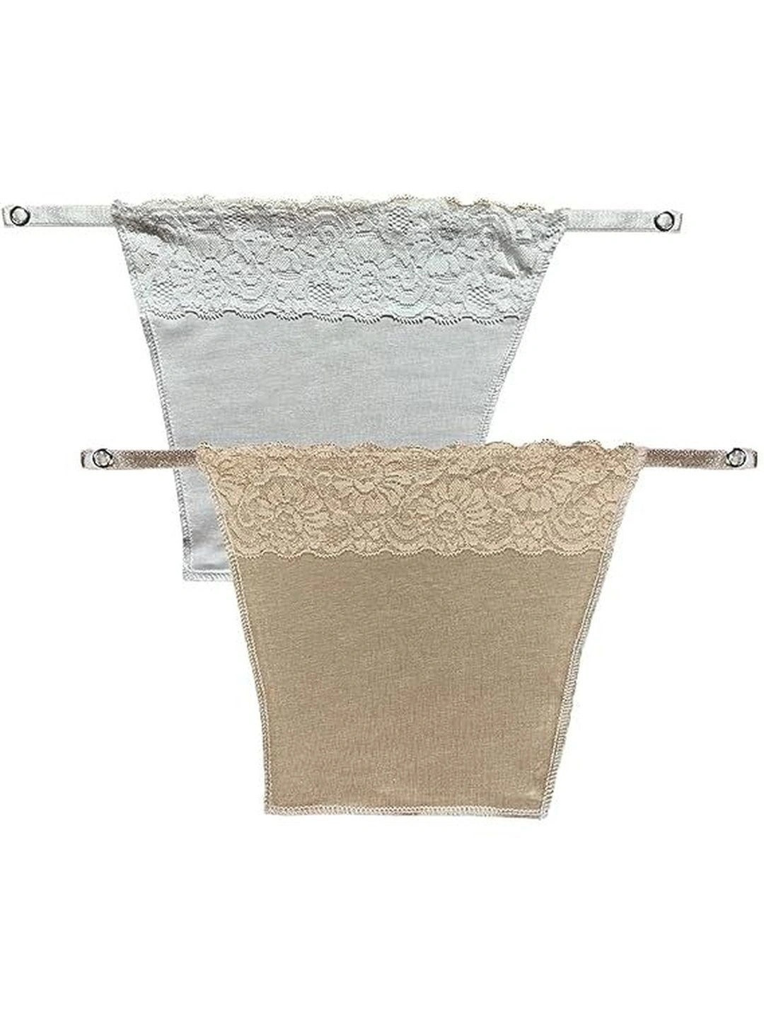 Fimalia Pack of 2 Pure Cotton Non Padded Camisoles