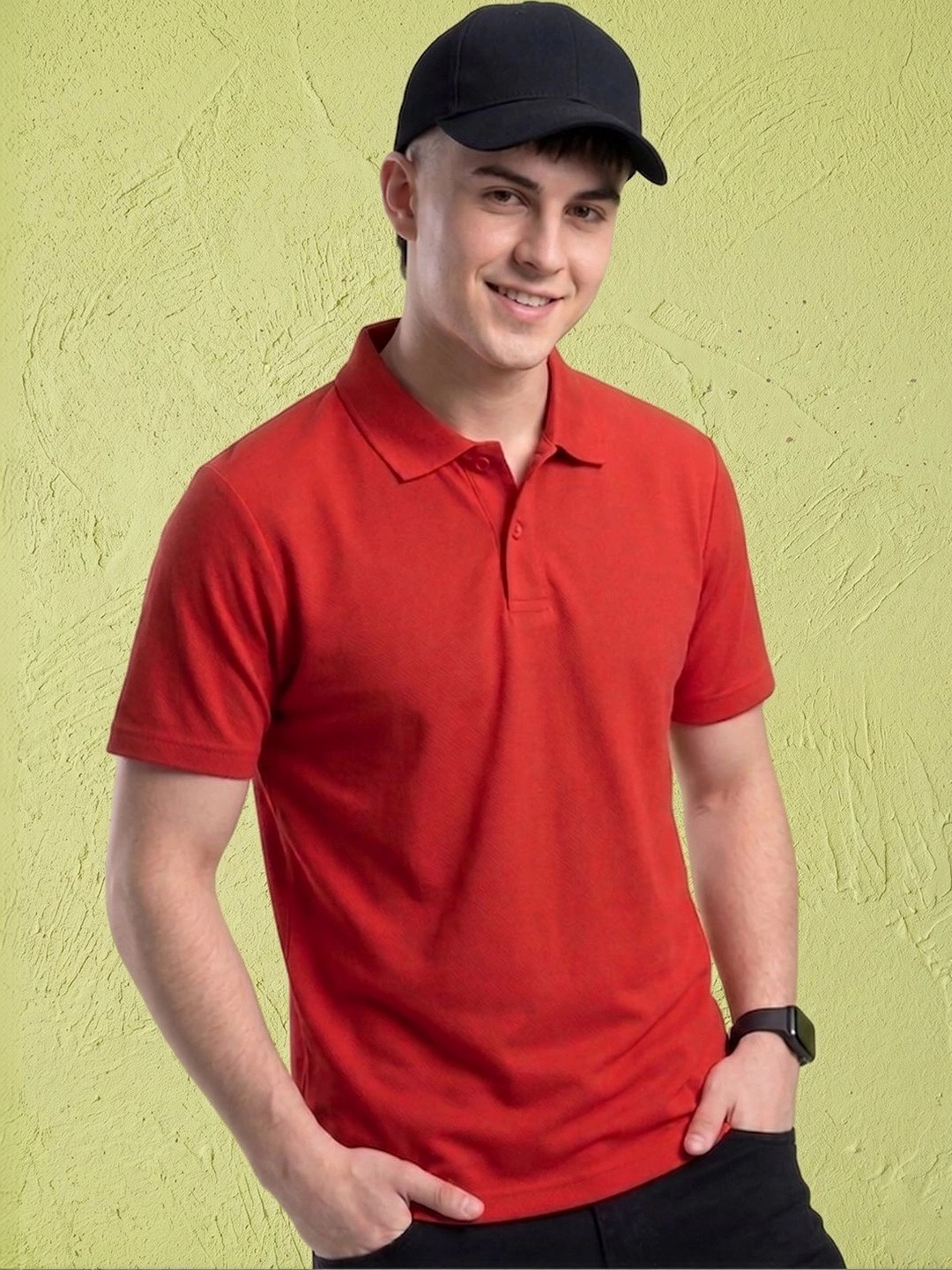 AIN6 Men Polo Collar T-shirt