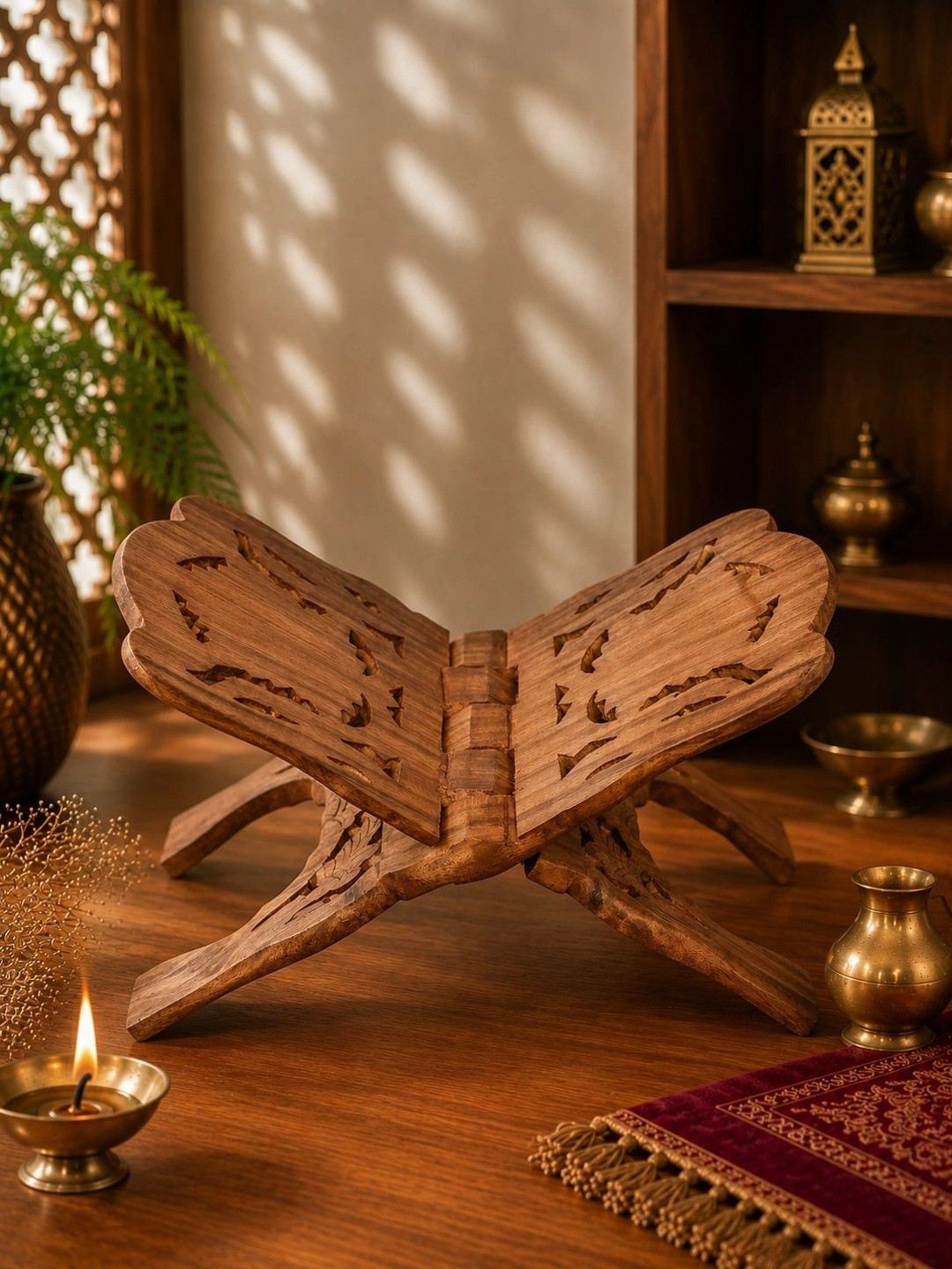 Classical Youth Wood Foldable Holy Book Stand